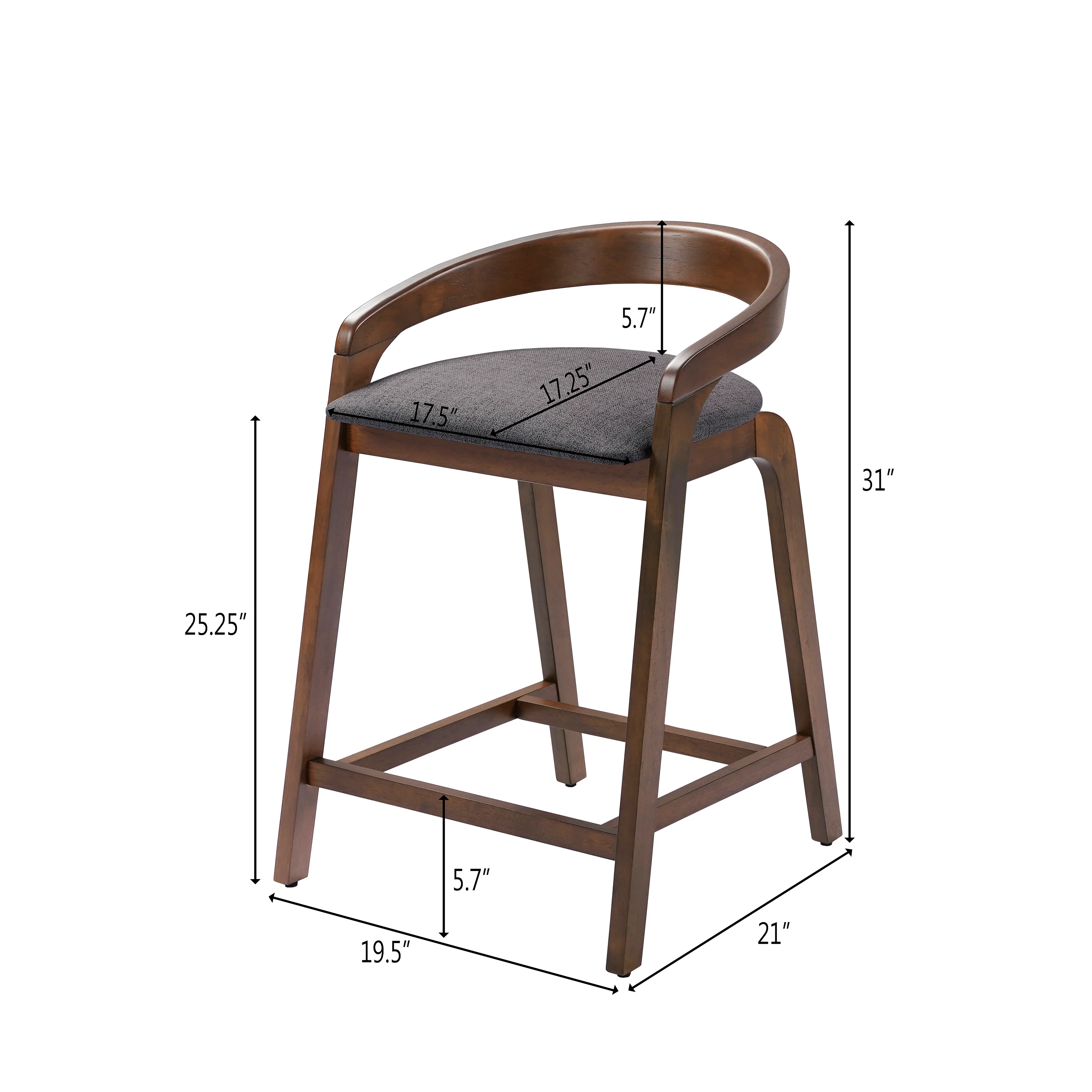 Evereste Counter Stools with Cushions - furnishings