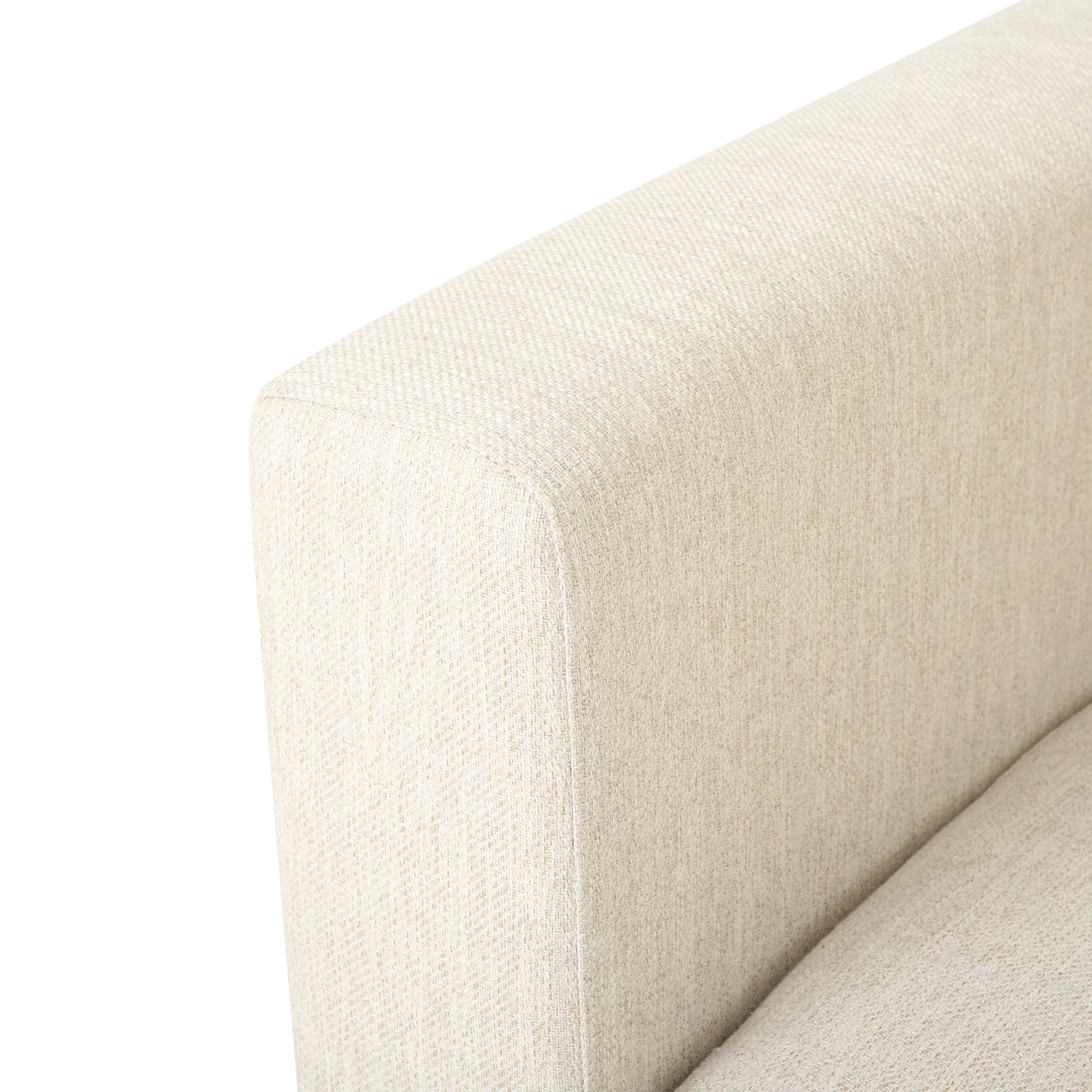 Ilaan Contemporary 4 Seater Fabric Sofa with Accent Pillows - furnishings