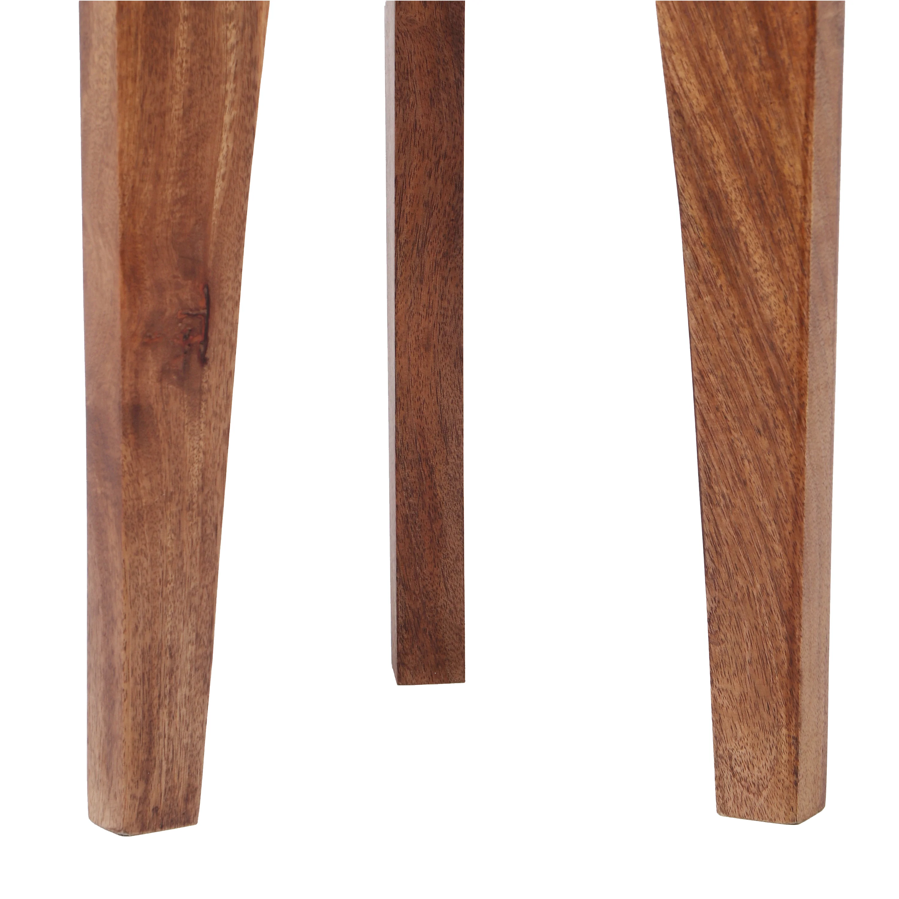 Tangelo Retro Round Mango Wood End Table - furnishings