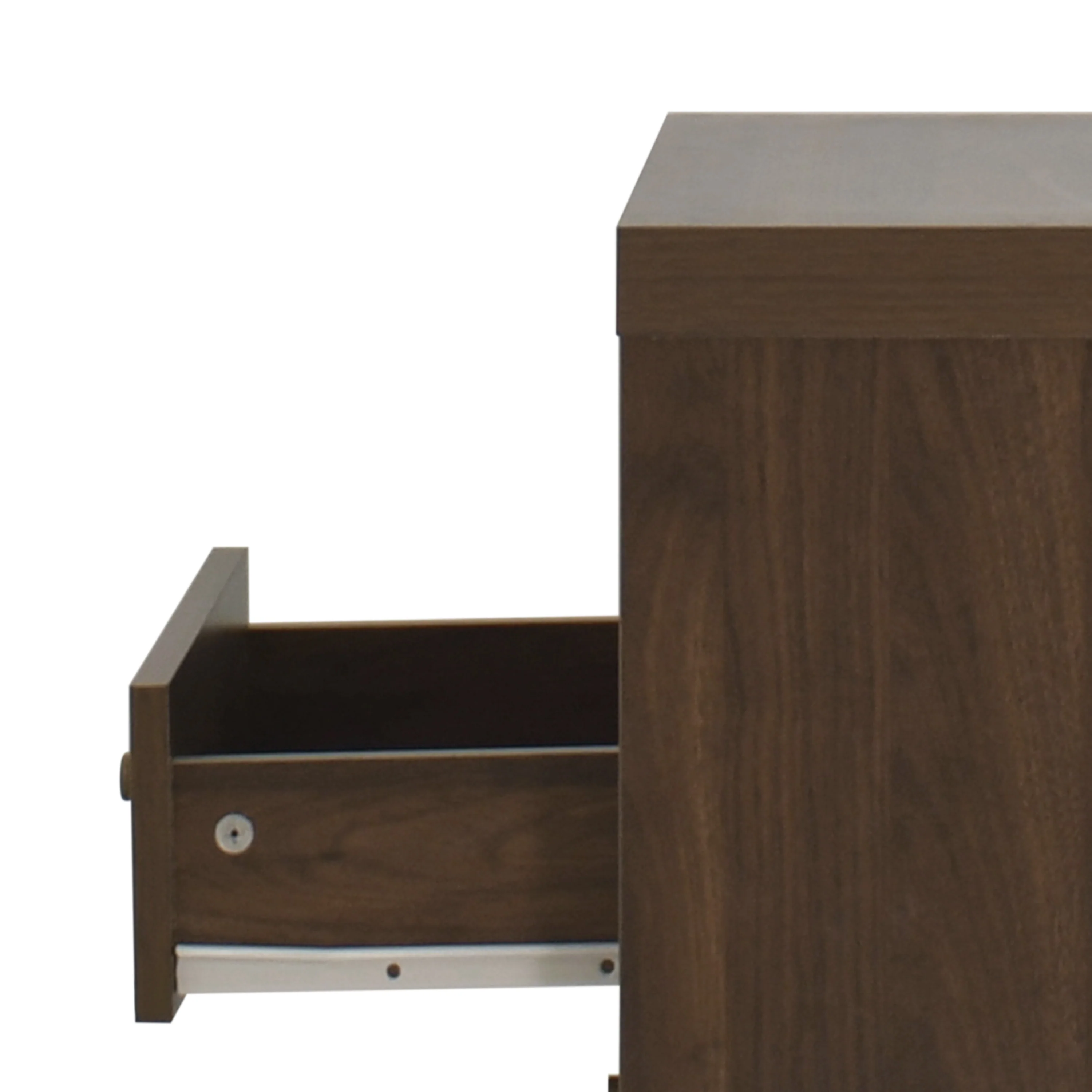 Farhart Mid Century Modern Faux Wood 2 Drawer Nightstand - furnishings