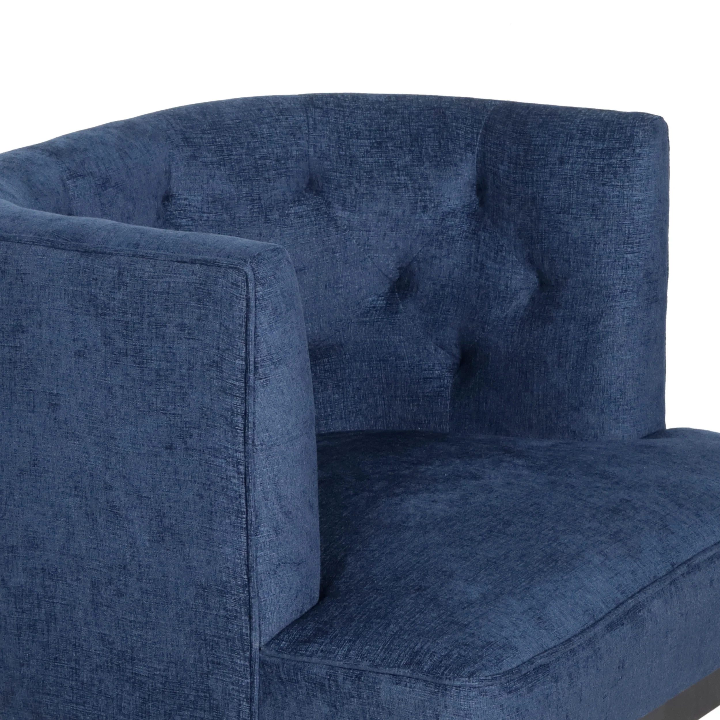 Evans Contemporary Fabric Tufted Accent Chair - furnishings