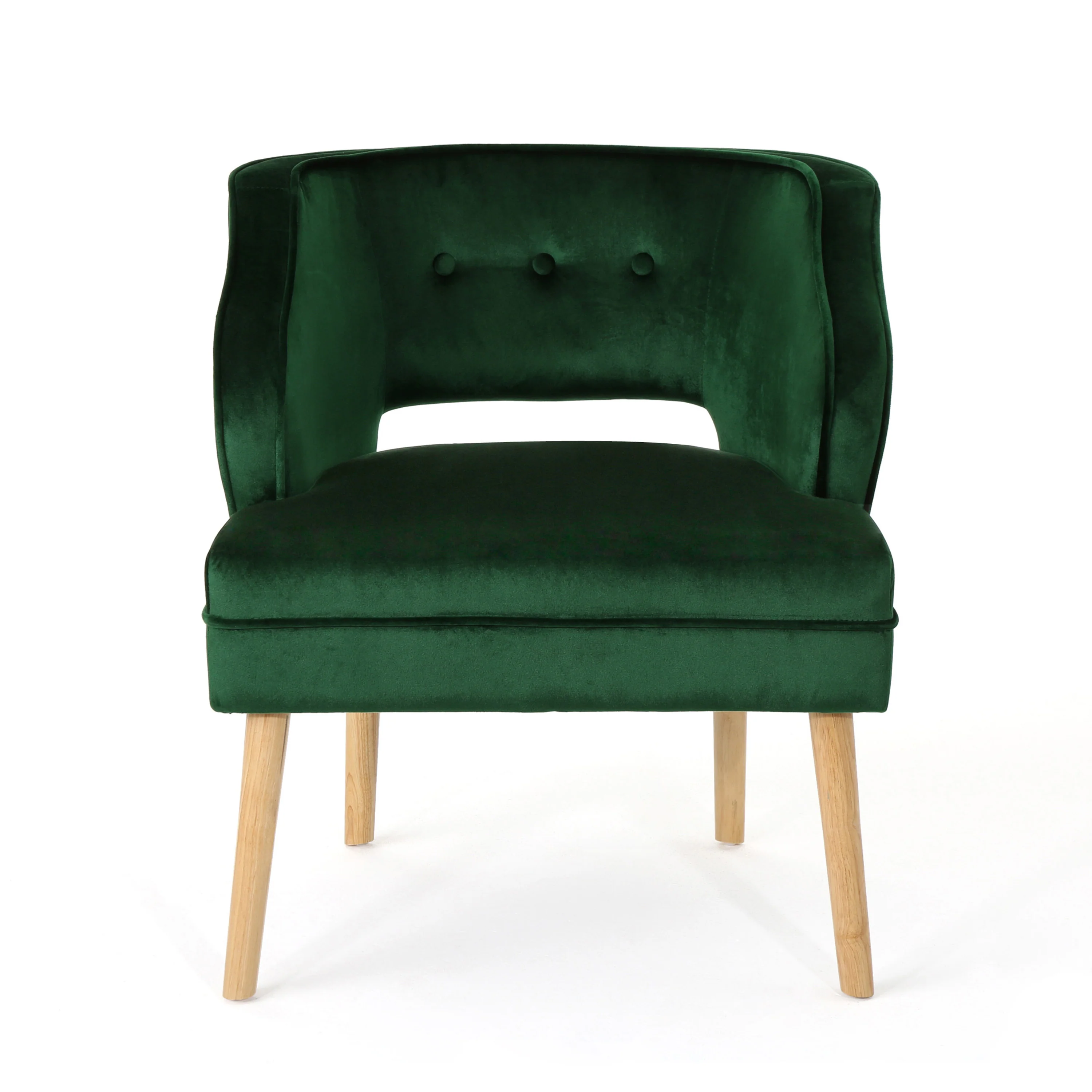 Michaela Mid Century Modern Velvet Accent Chair - furnishings
