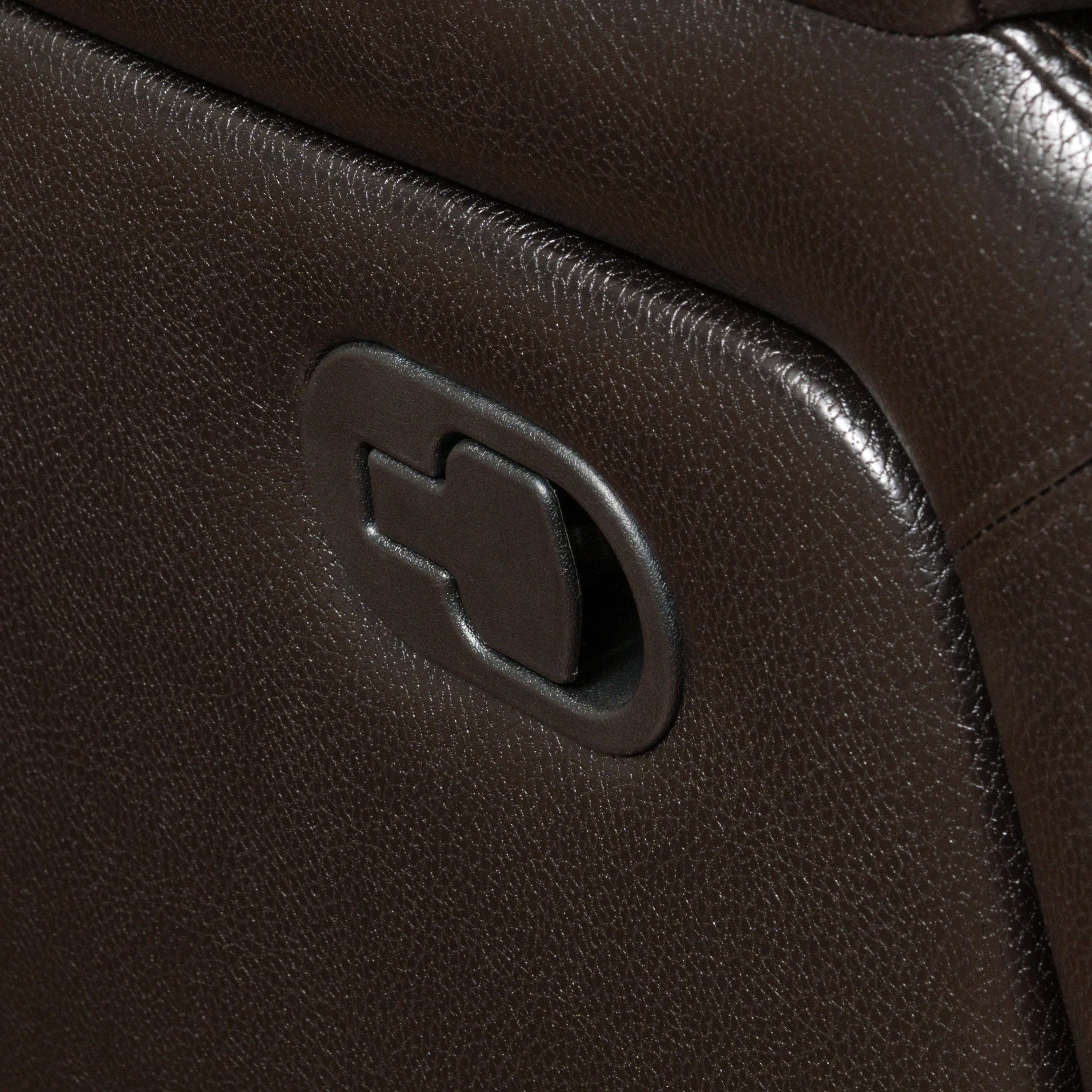 Hayvenhurst Black Leather Recliner/Glider Chair - furnishings