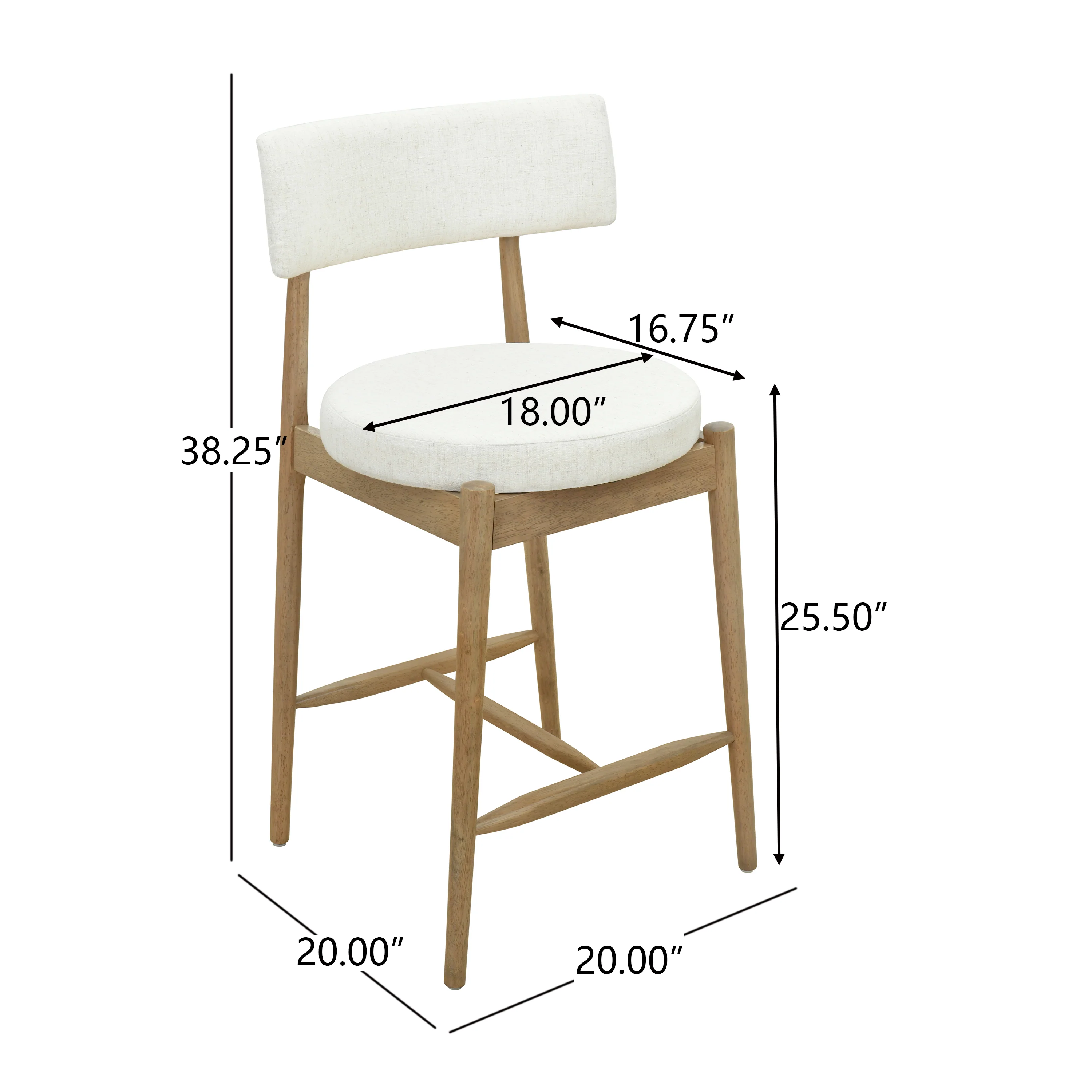 Nerinea Modern Upholstered Counter Stools Bar Stools - furnishings