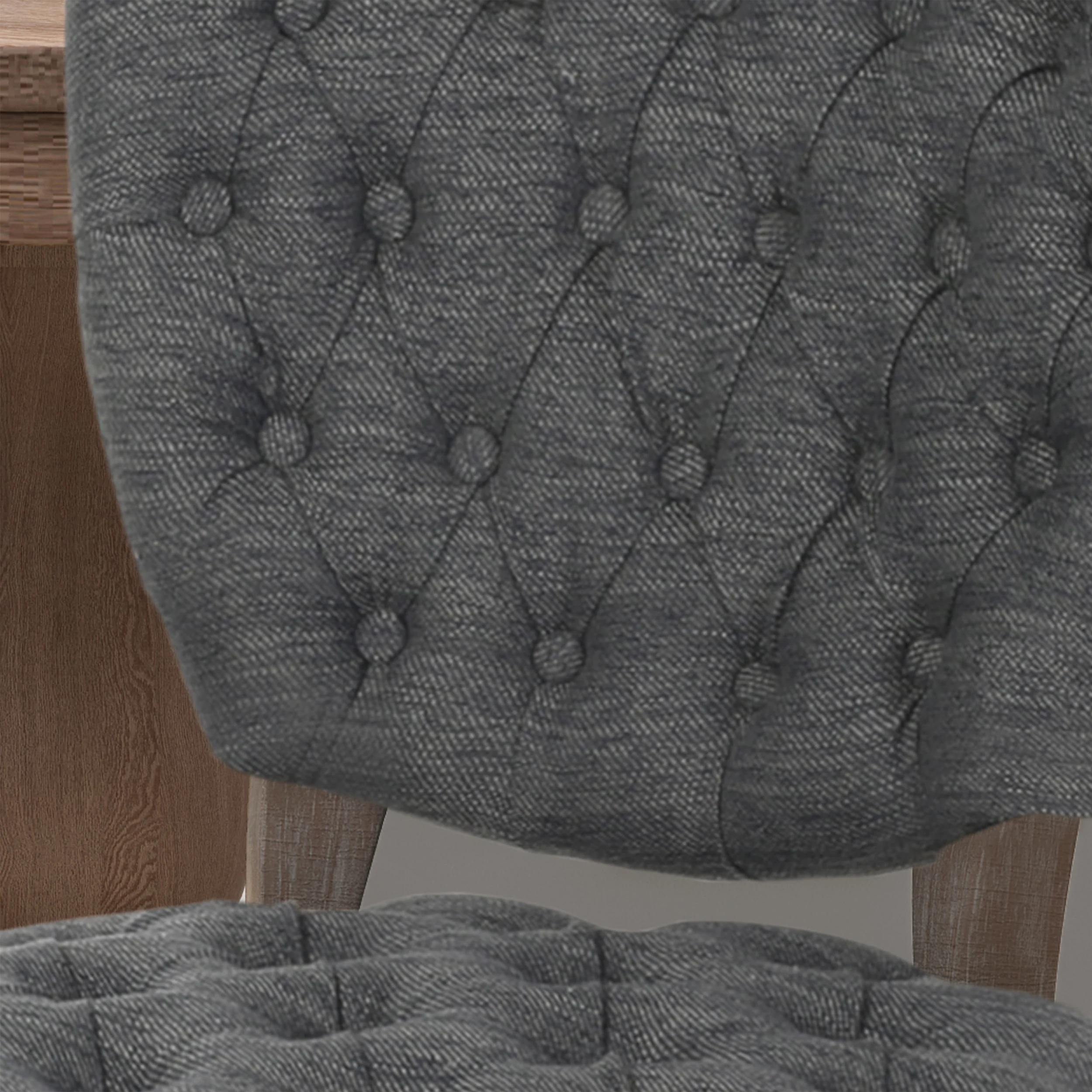 Case Tufted Dining Chair with Cabriole Legs (Set of 2) - furnishings