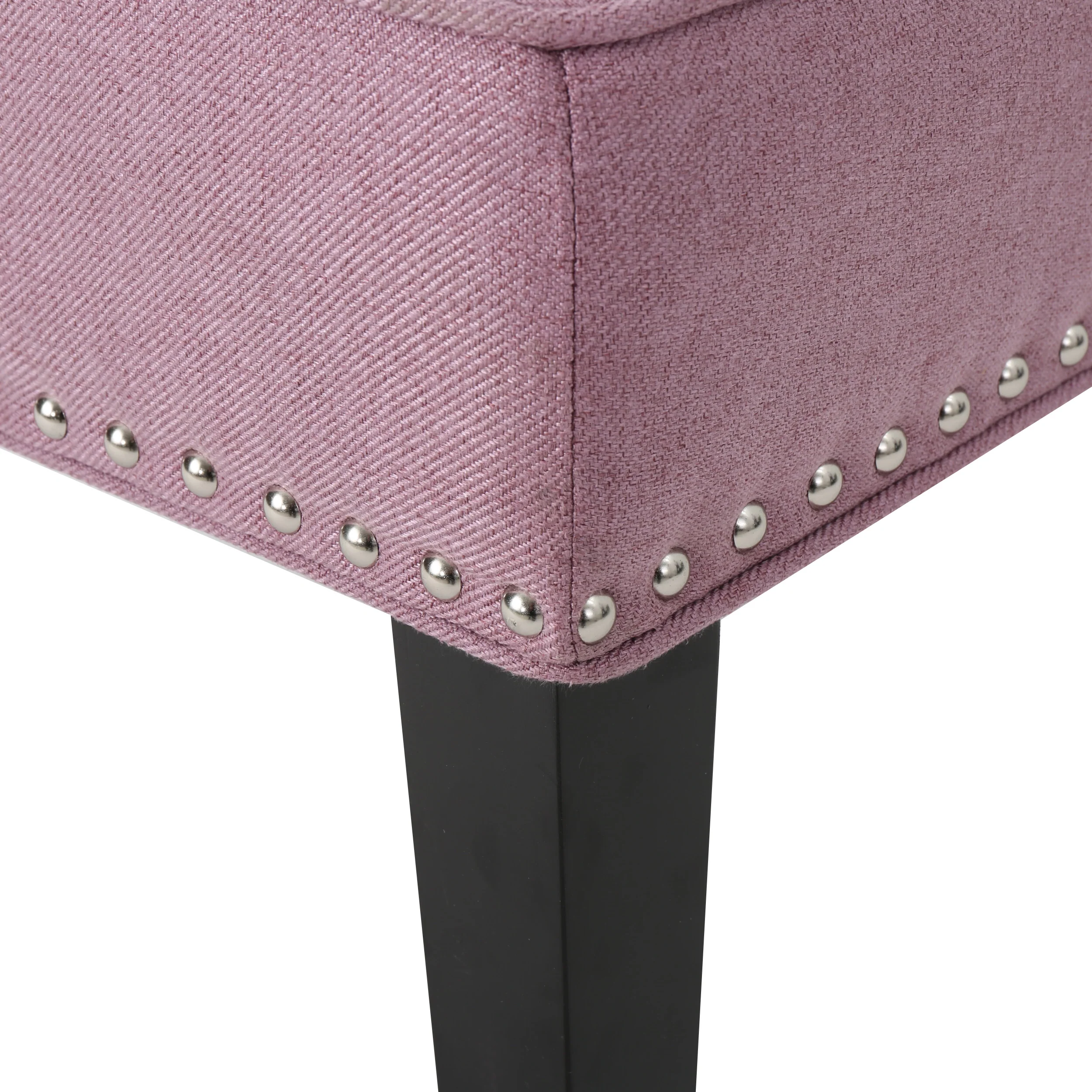 Adelina Contemporary Upholstered Accent Chair with Nailhead Trim - furnishings