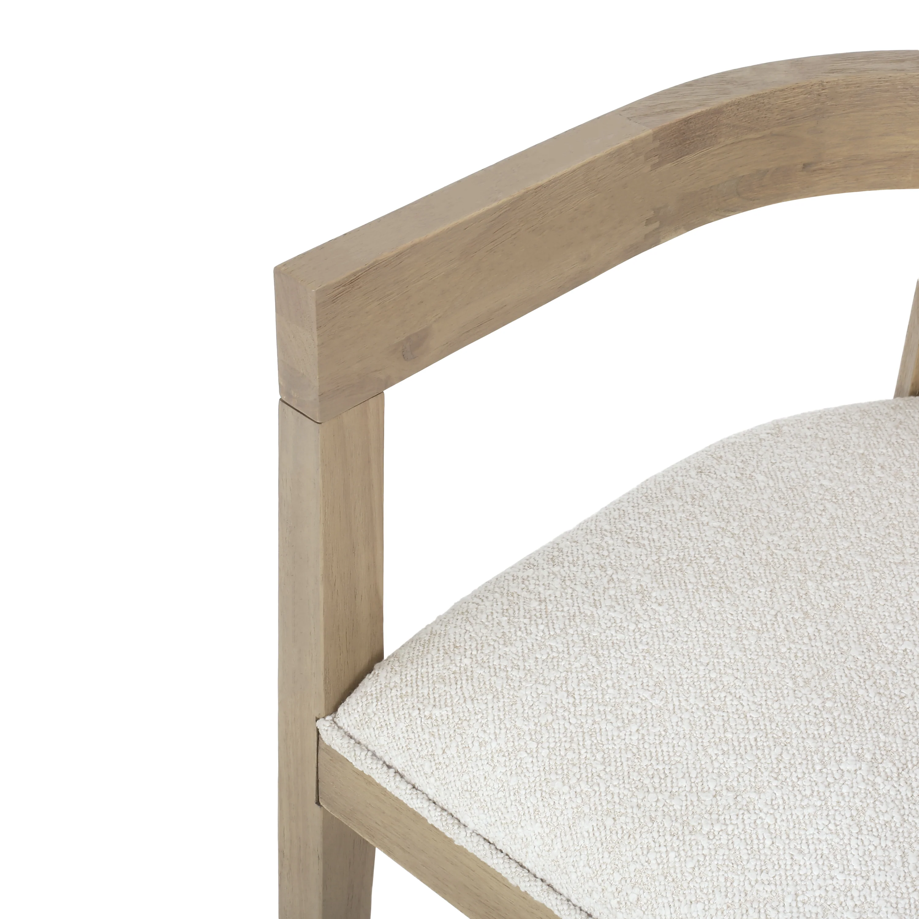 Vande Fabric Upholstered Wood Tub Dining Chairs, Set of 2 - furnishings