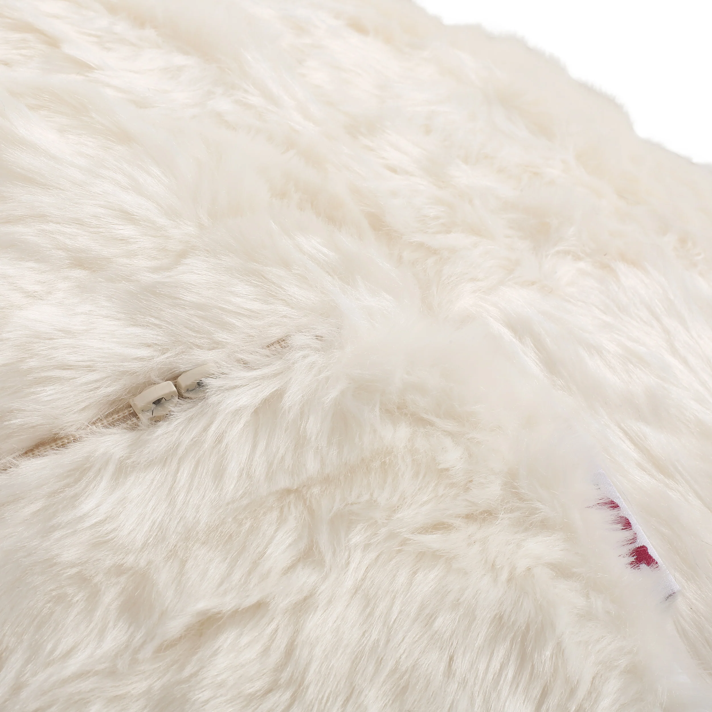 Terrell Schley Modern Glam 5 Foot Short Faux Fur Bean Bag - furnishings