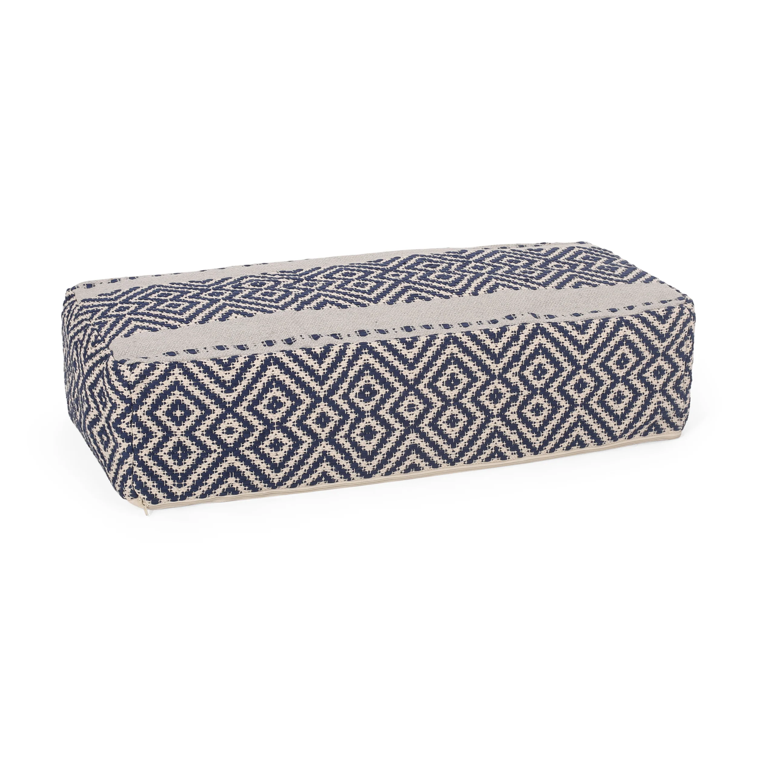 Sherlyn Boho Rectangular Bean Bag Ottoman - furnishings