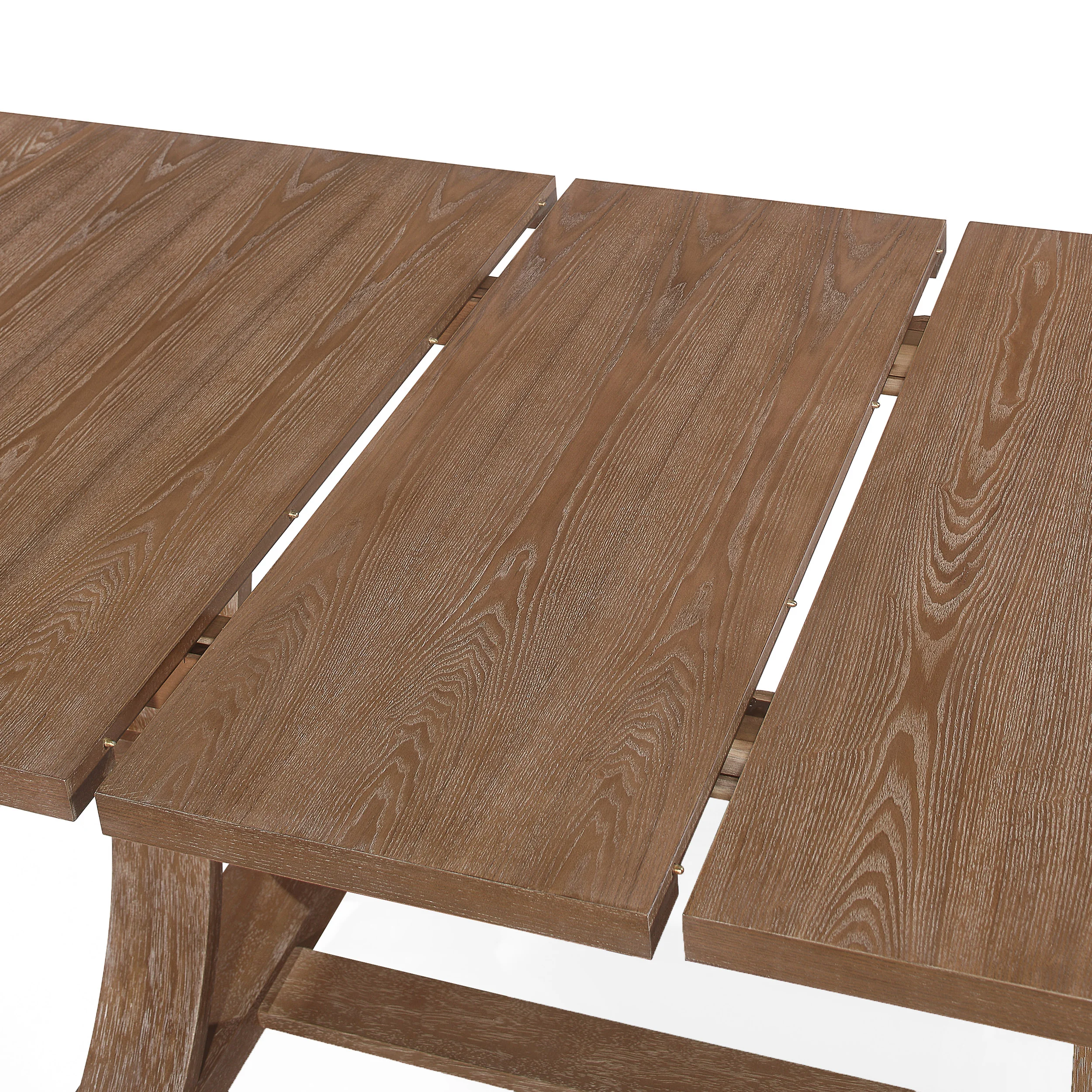 Aisenbrey French Country Fabric Upholstered Wood 7 Piece Expandable Dining Set - furnishings