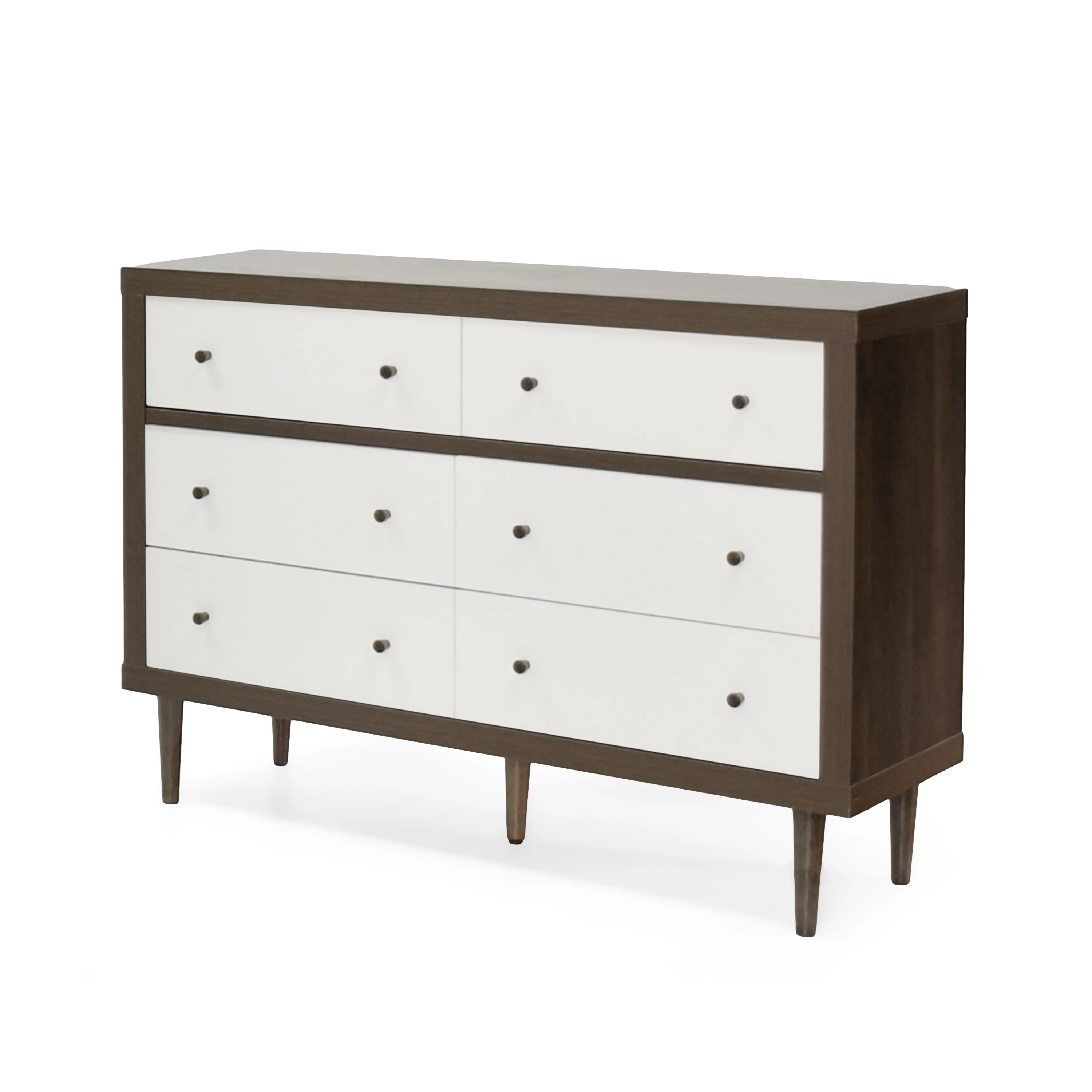 Farhart Mid Century Modern 6 Drawer Double Dresser - furnishings