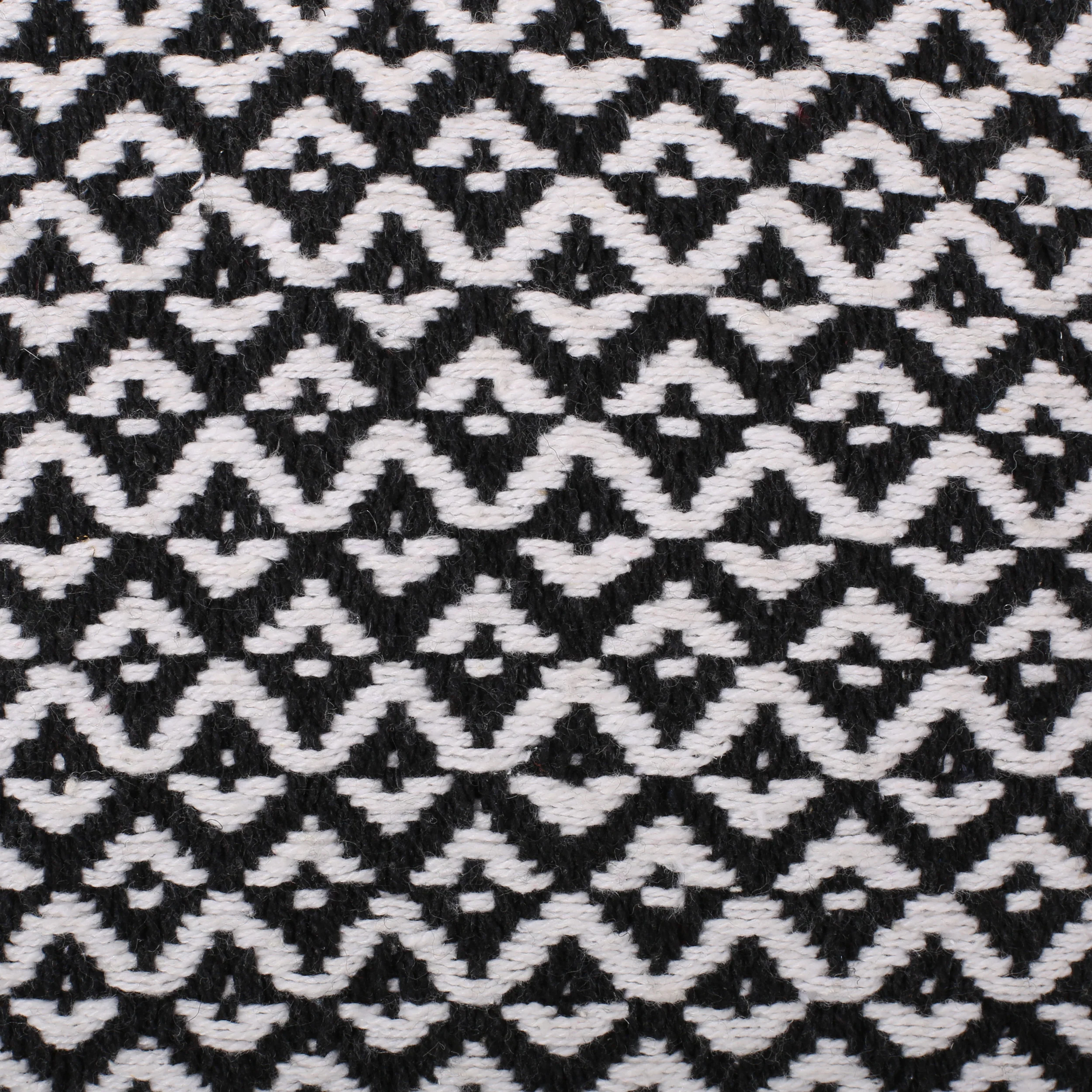 Barak Boho Fabric Cube Pouf - furnishings