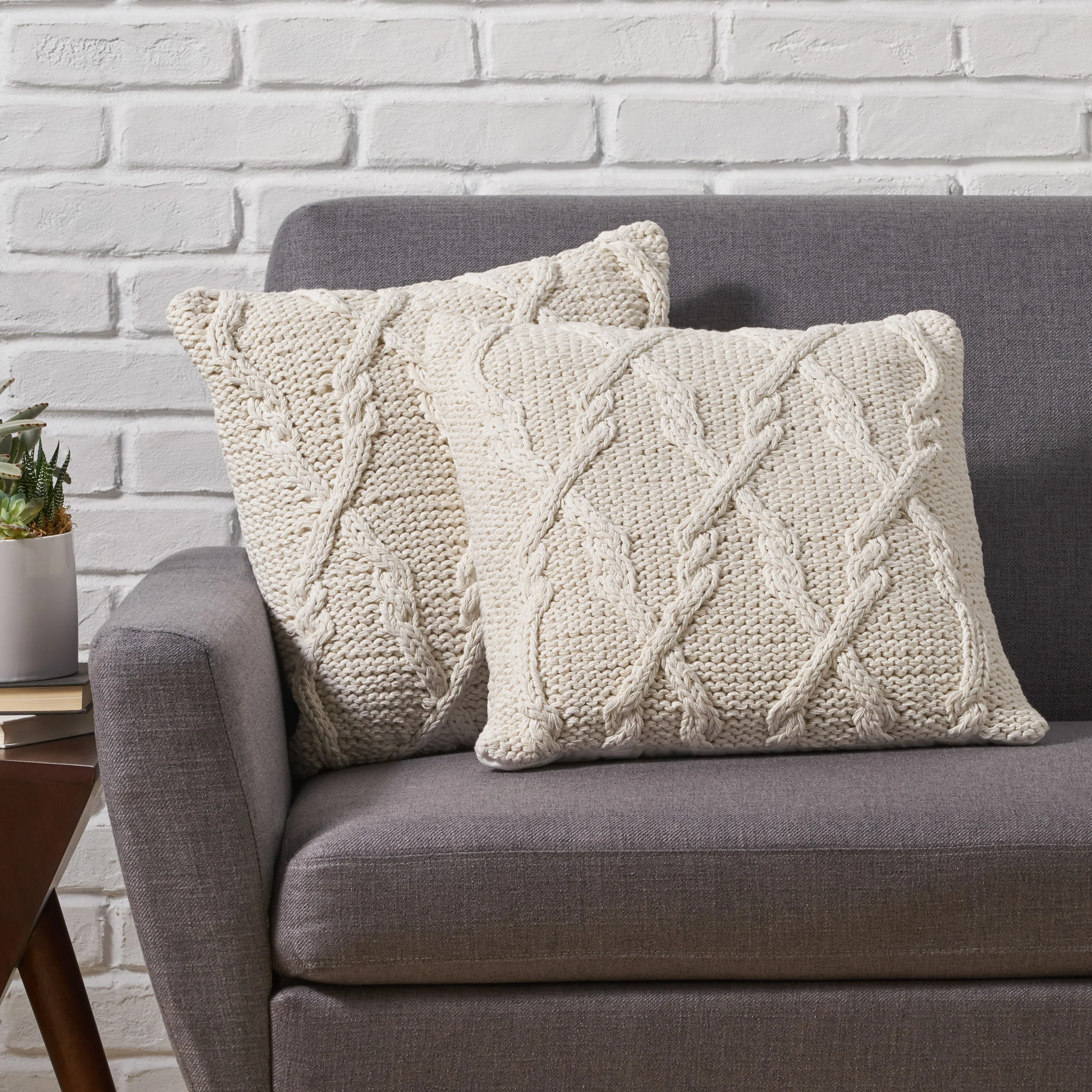 Ridhima Boho Cotton Throw Pillow (Set of 2) - furnishings