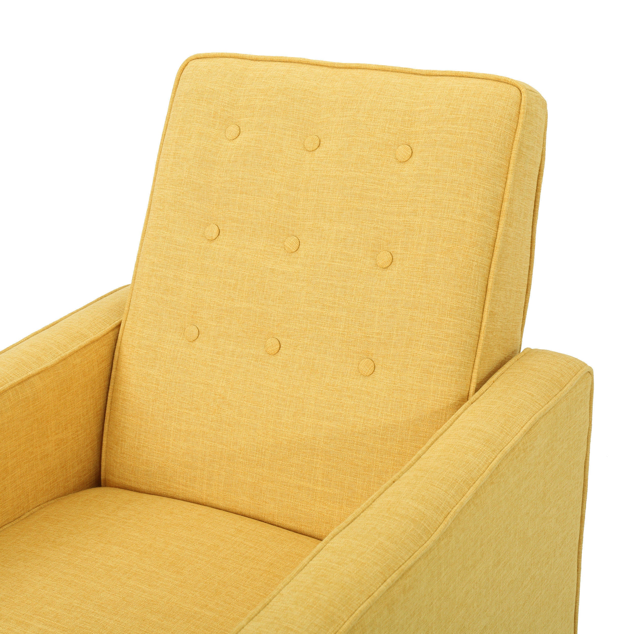 Mason Mid-Century Modern Tufted Back Fabric Recliner - furnishings