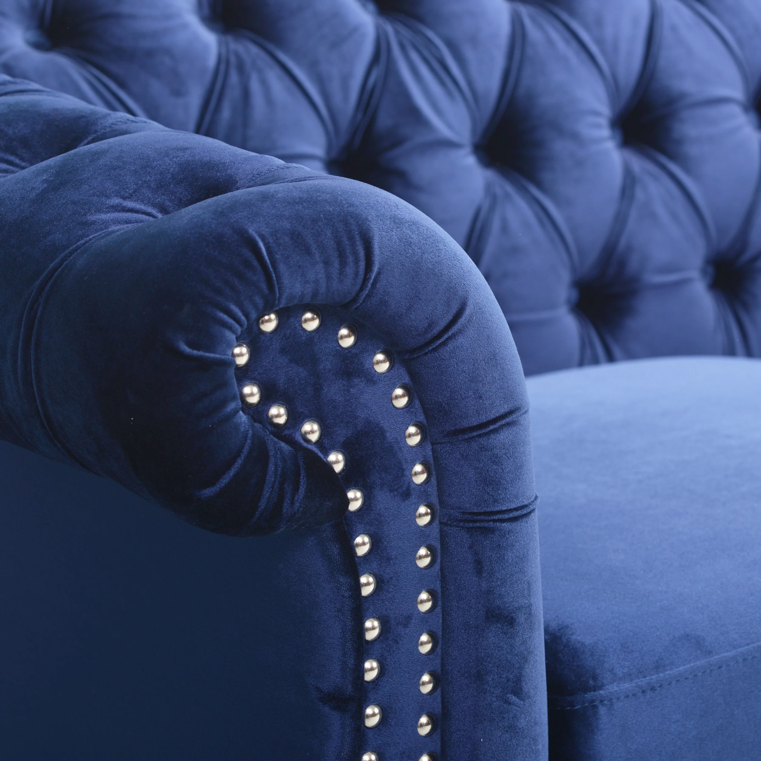 Adetokunbo Tufted Velvet Chesterfield 3 Seater Sofa - furnishings