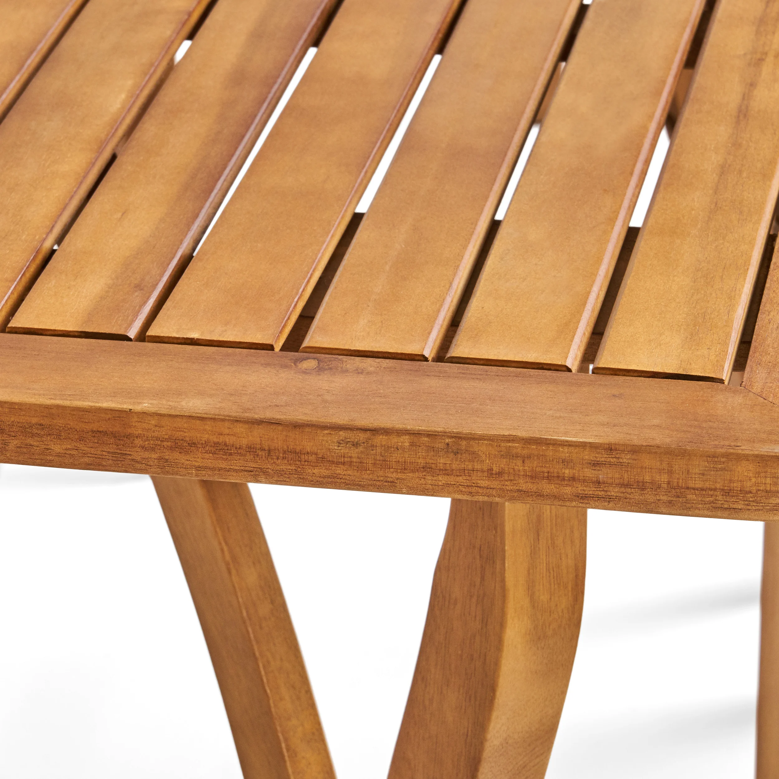 Carr Outdoor 4-Seater Square Acacia Wood Dining Set - furnishings
