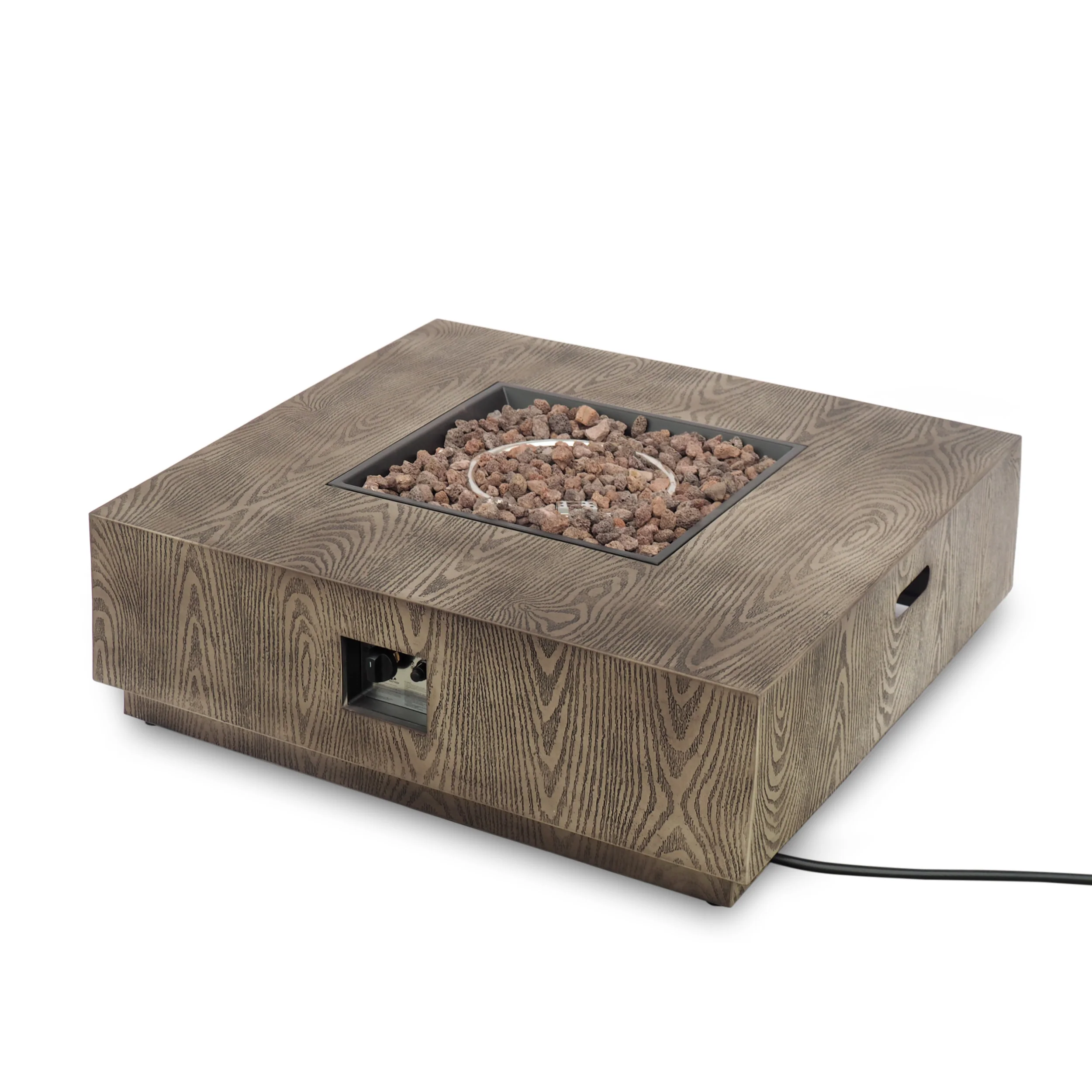 Jasmine Outdoor 50,000 BTU Square Fire Pit (No Tank Holder) - furnishings