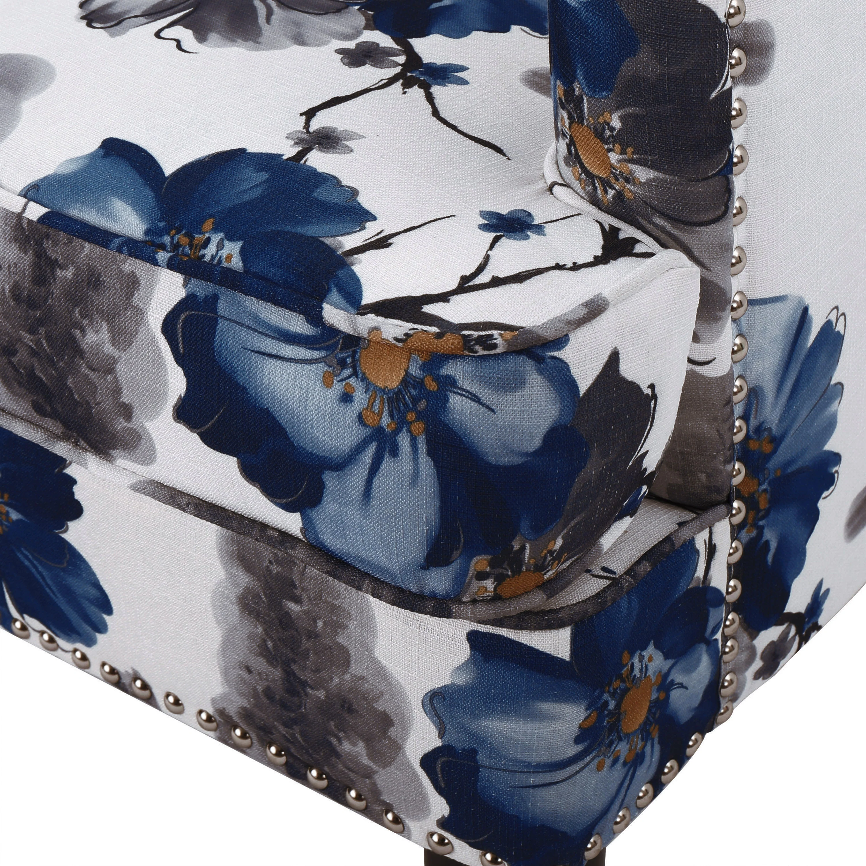 Manon Floral Print Fabric Club Chair - furnishings