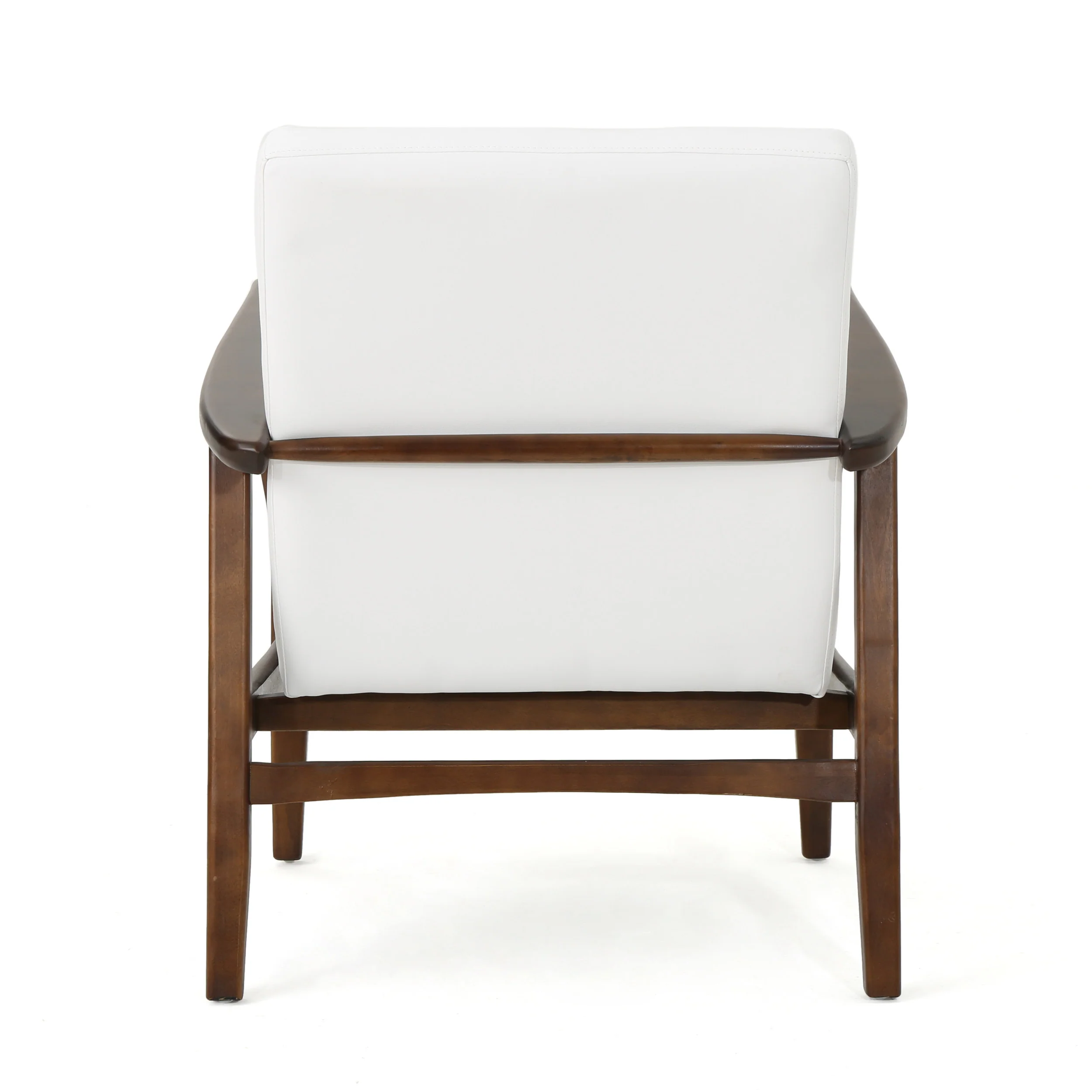 Callisto Mid Century Modern Leather Club Chair - furnishings