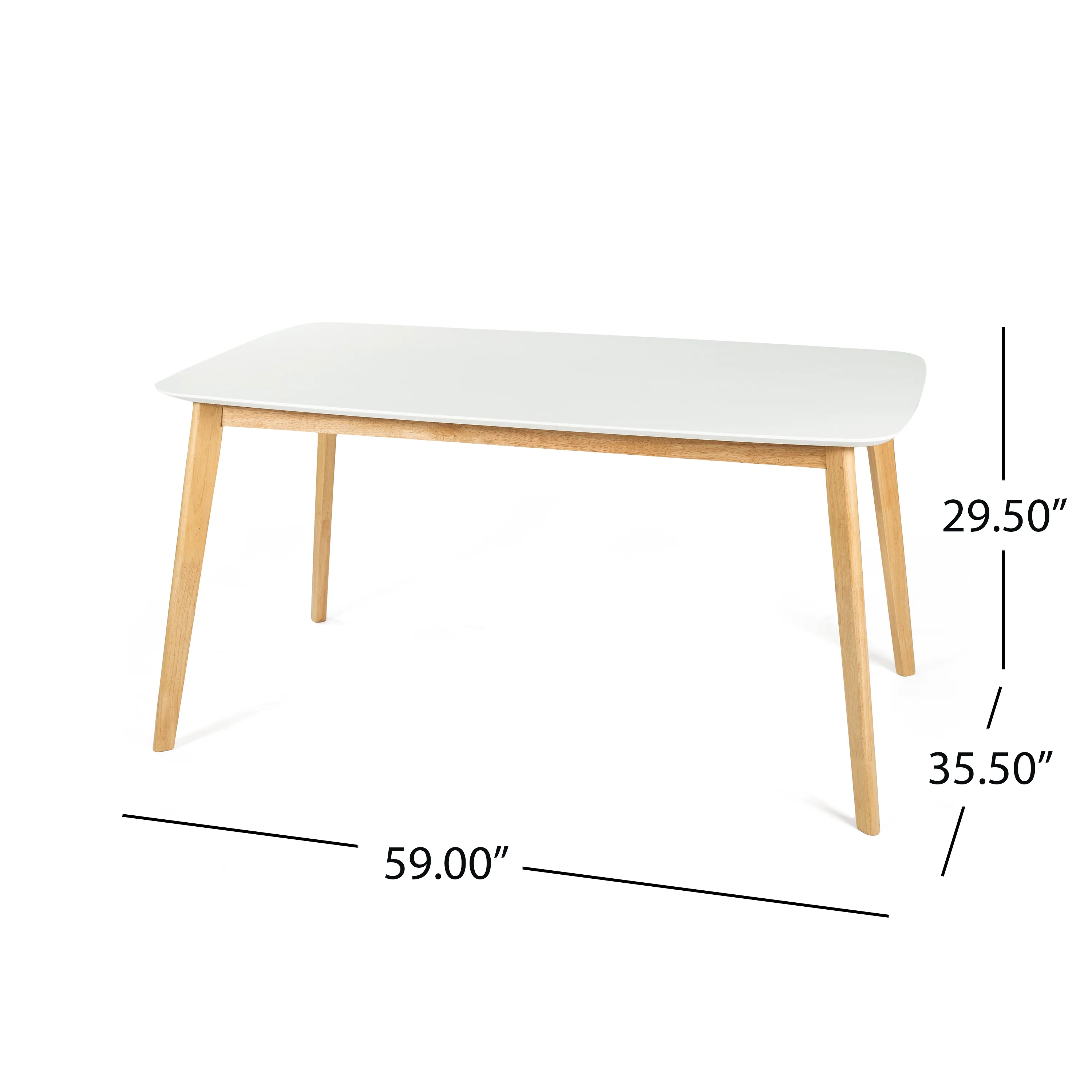 Anne Mid Century Modern Wood Dining Table - furnishings