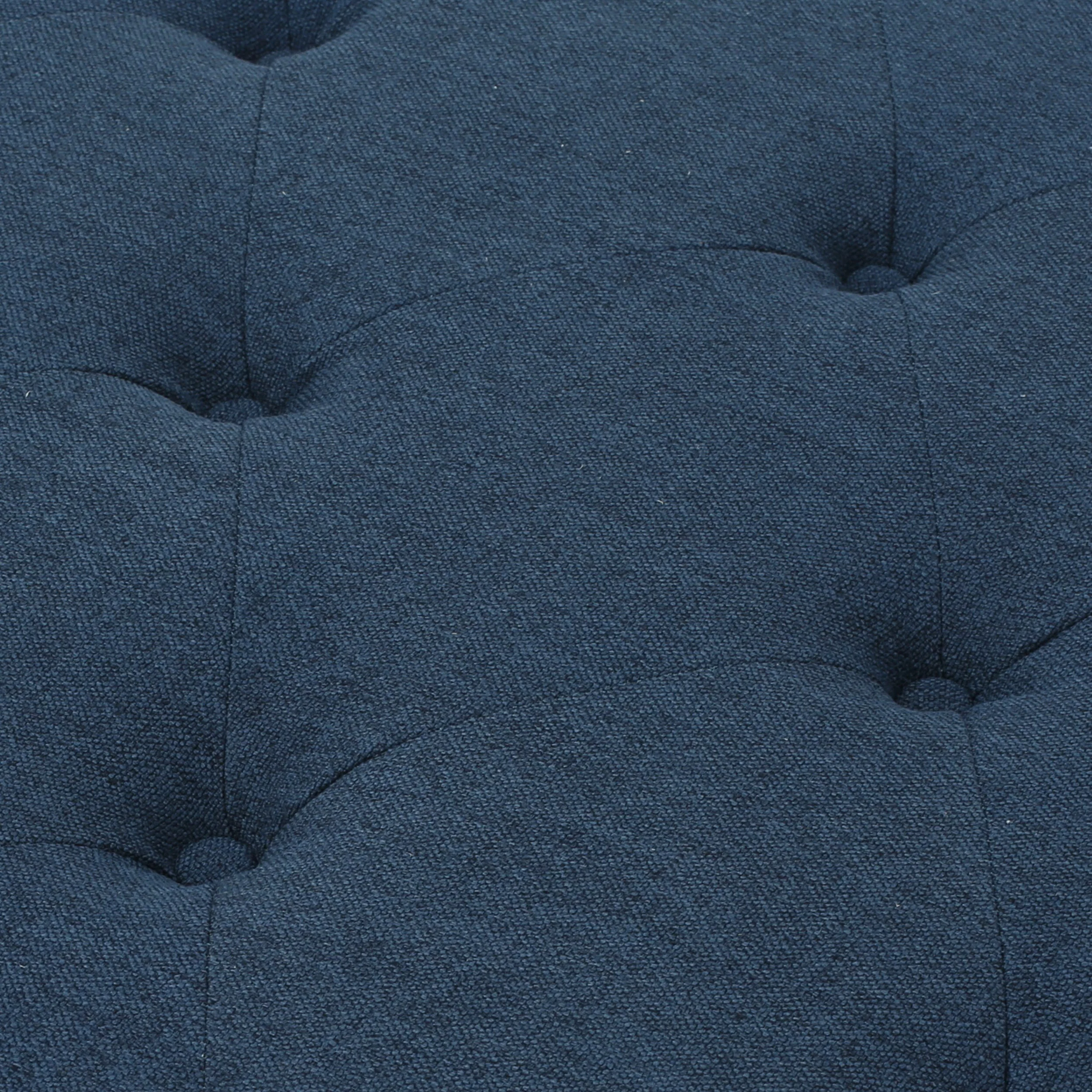Parisian Tufted Fabric Square Ottoman Coffee Table - furnishings