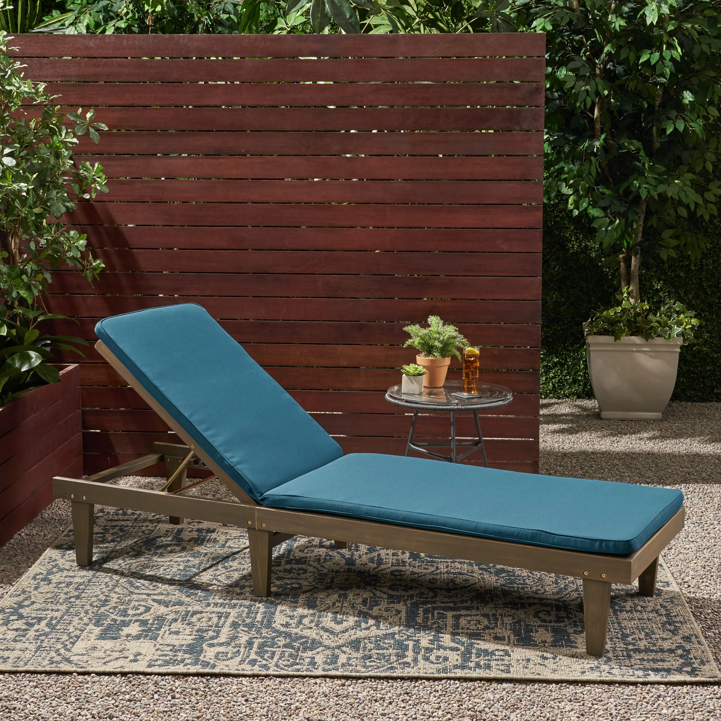 Teresa Outdoor Fabric Chaise Lounge Cushion - furnishings