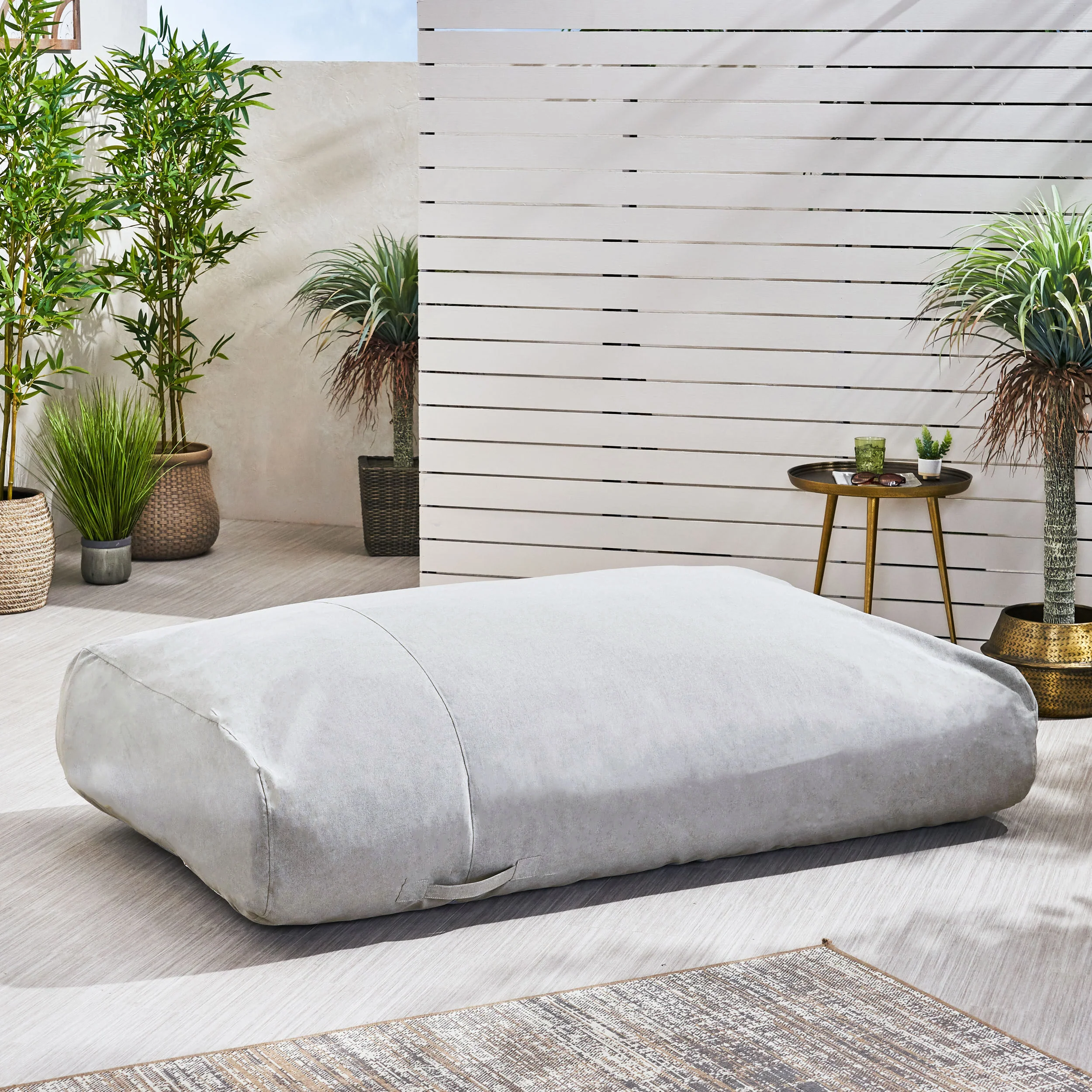 Arcelia Outdoor Water Resistant 6X3 Lounger Bean Bag - furnishings