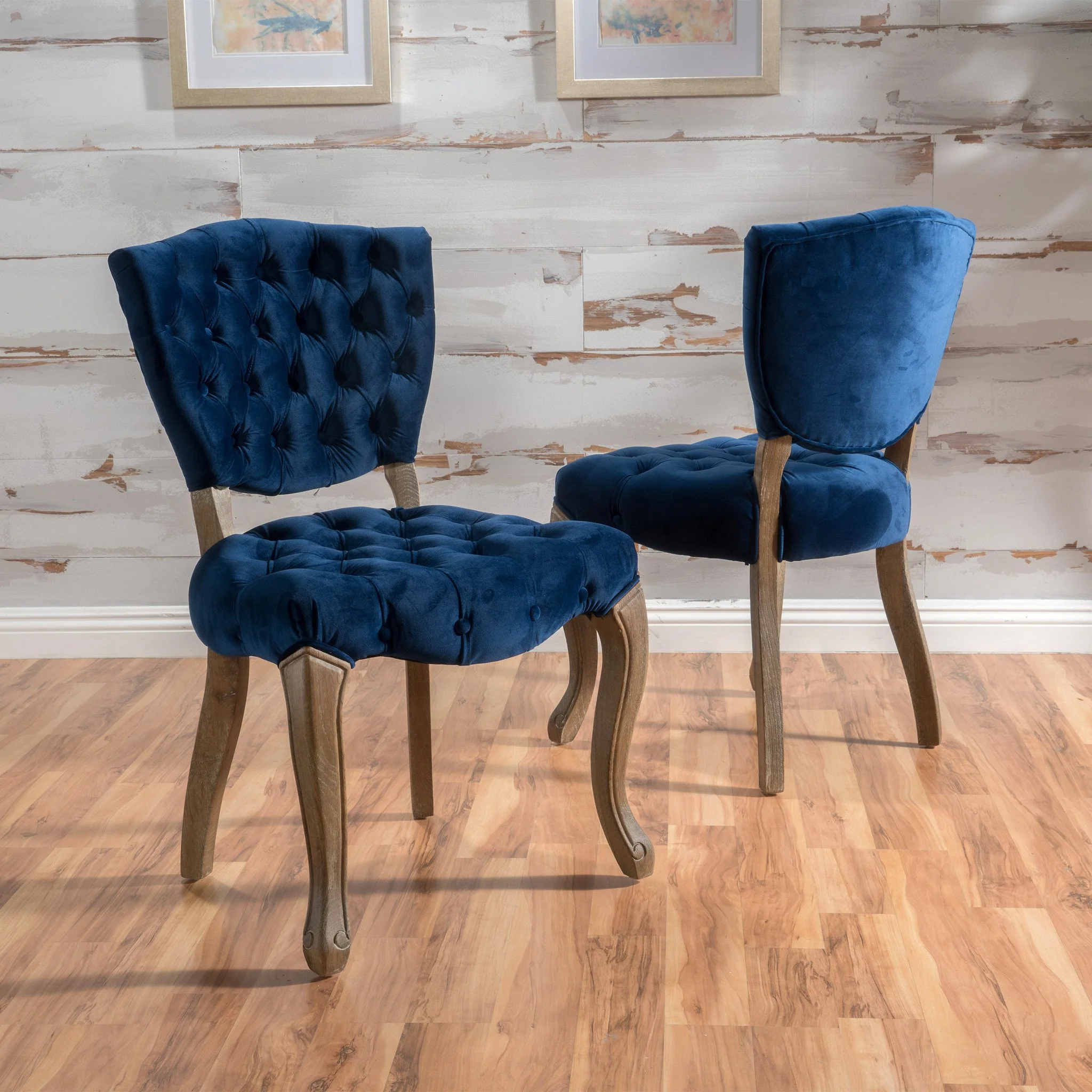 Duke Tufted Velvet Dining Chair (set of 2) - furnishings