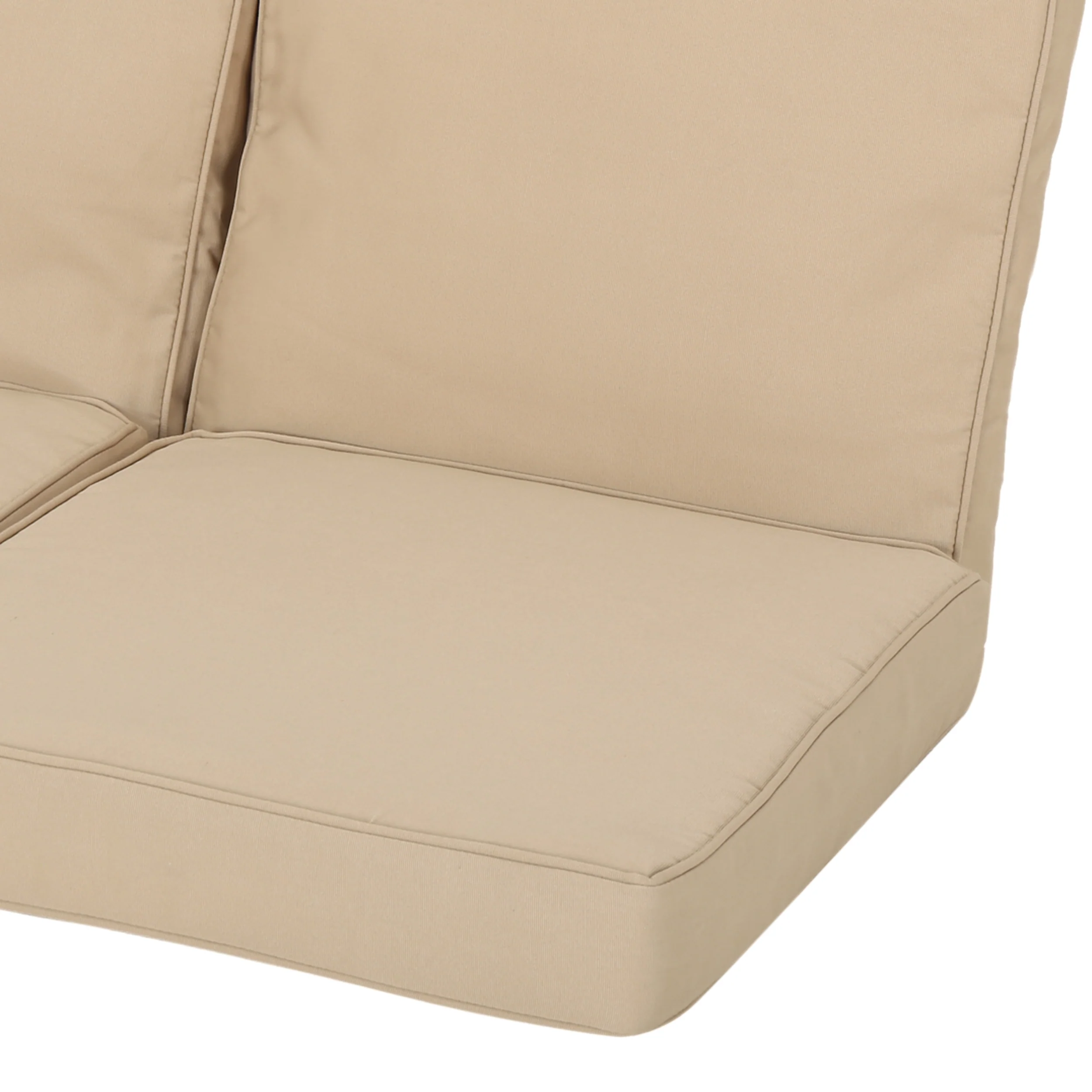 Atiyah Outdoor Water Resistant Fabric Loveseat Cushions with Piping - furnishings