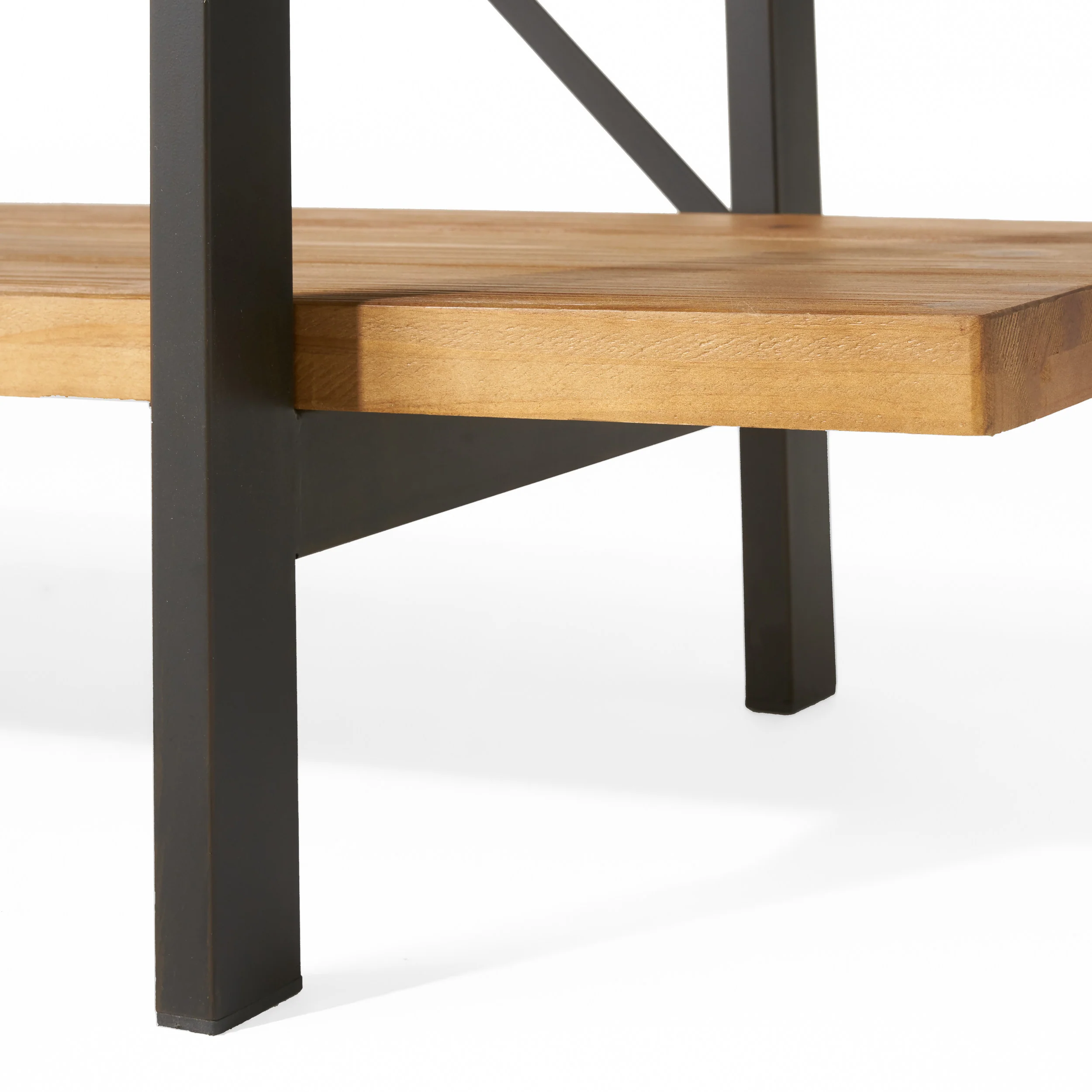 Elizabeth Industrial 4 Shelf Firwood Bookcase - furnishings