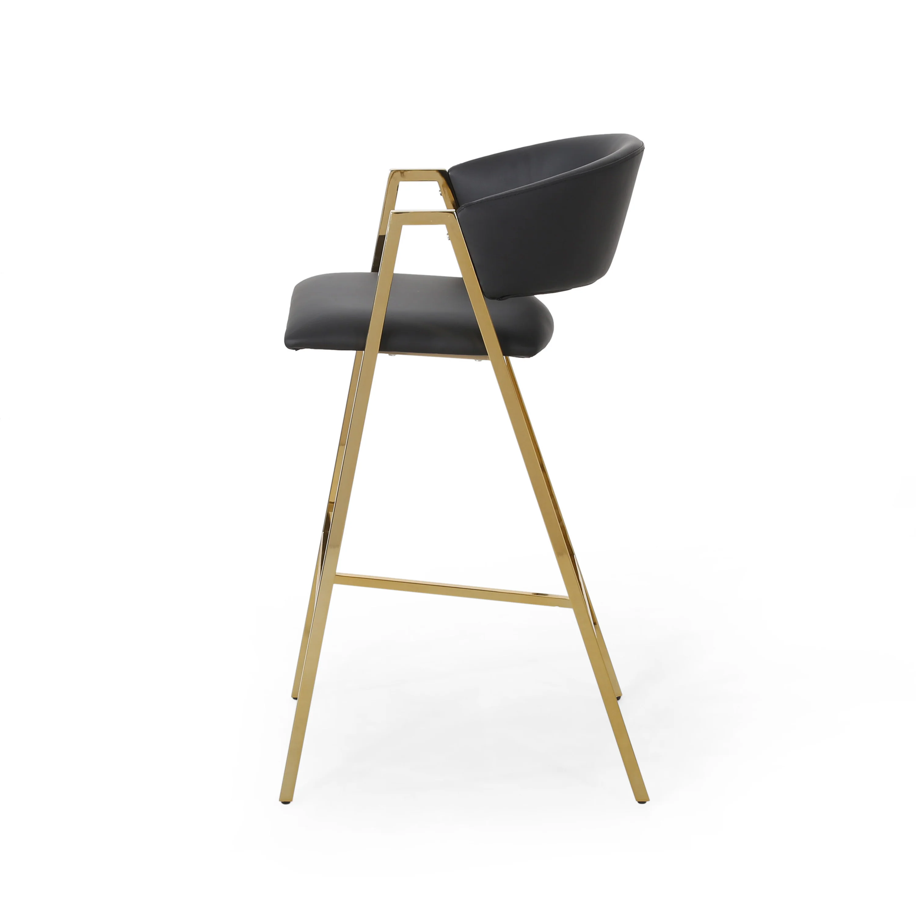 Kenia Modern Faux Leather Barstool (Set of 2) - furnishings