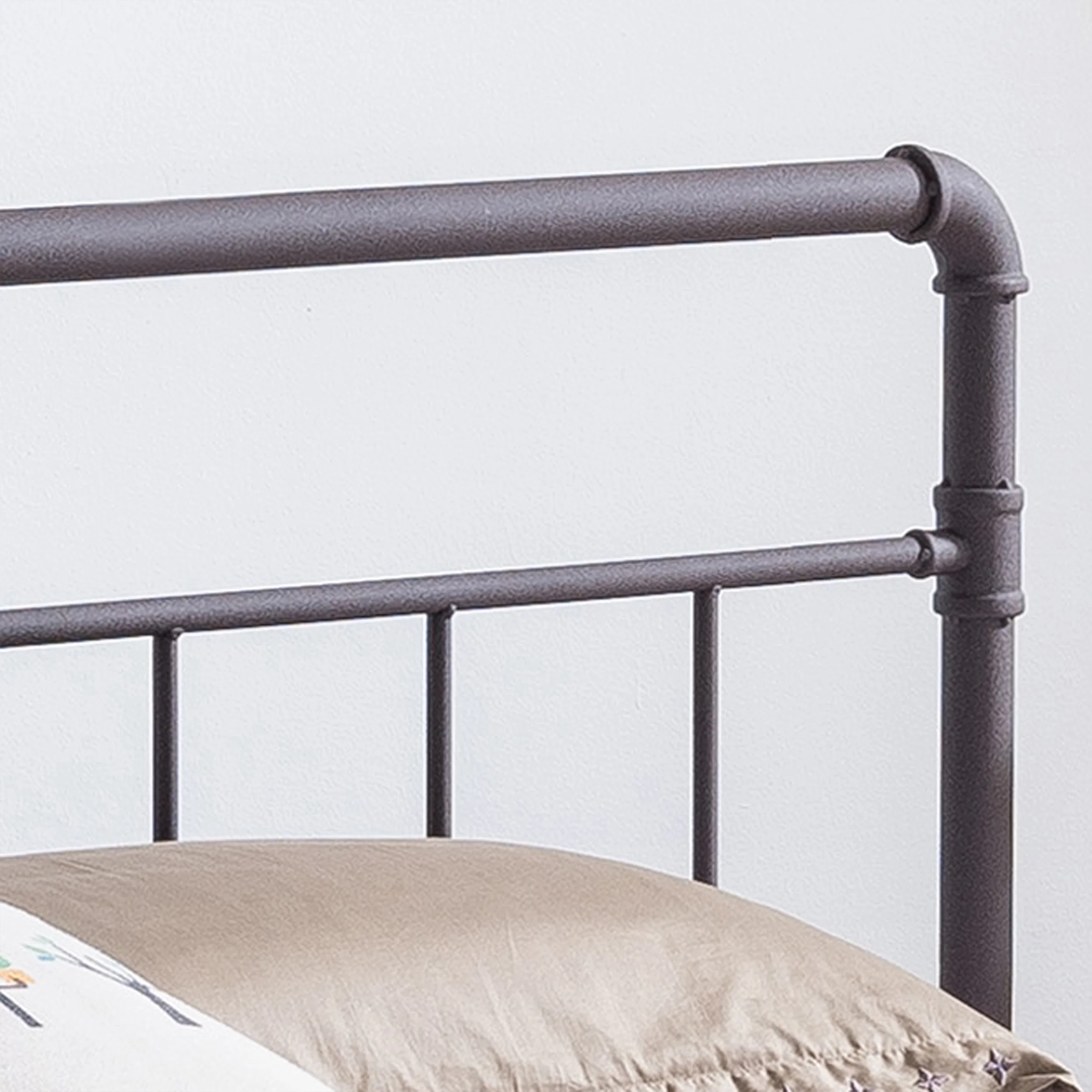Sally King-Size Iron Bed Frame, Minimal, Industrial - furnishings