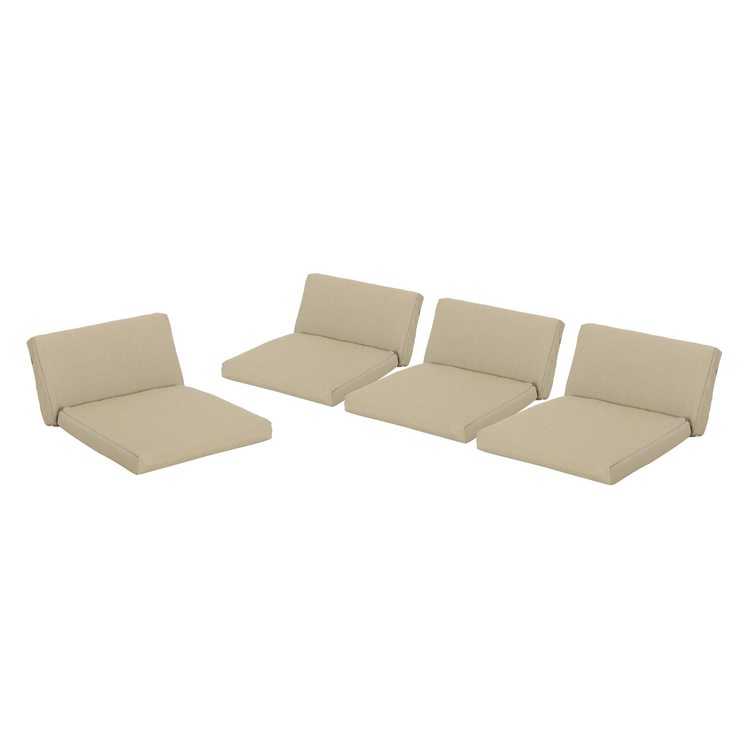 Illyria Outdoor Water Resistant Fabric Club Chair Cushions (Set of 4) - furnishings