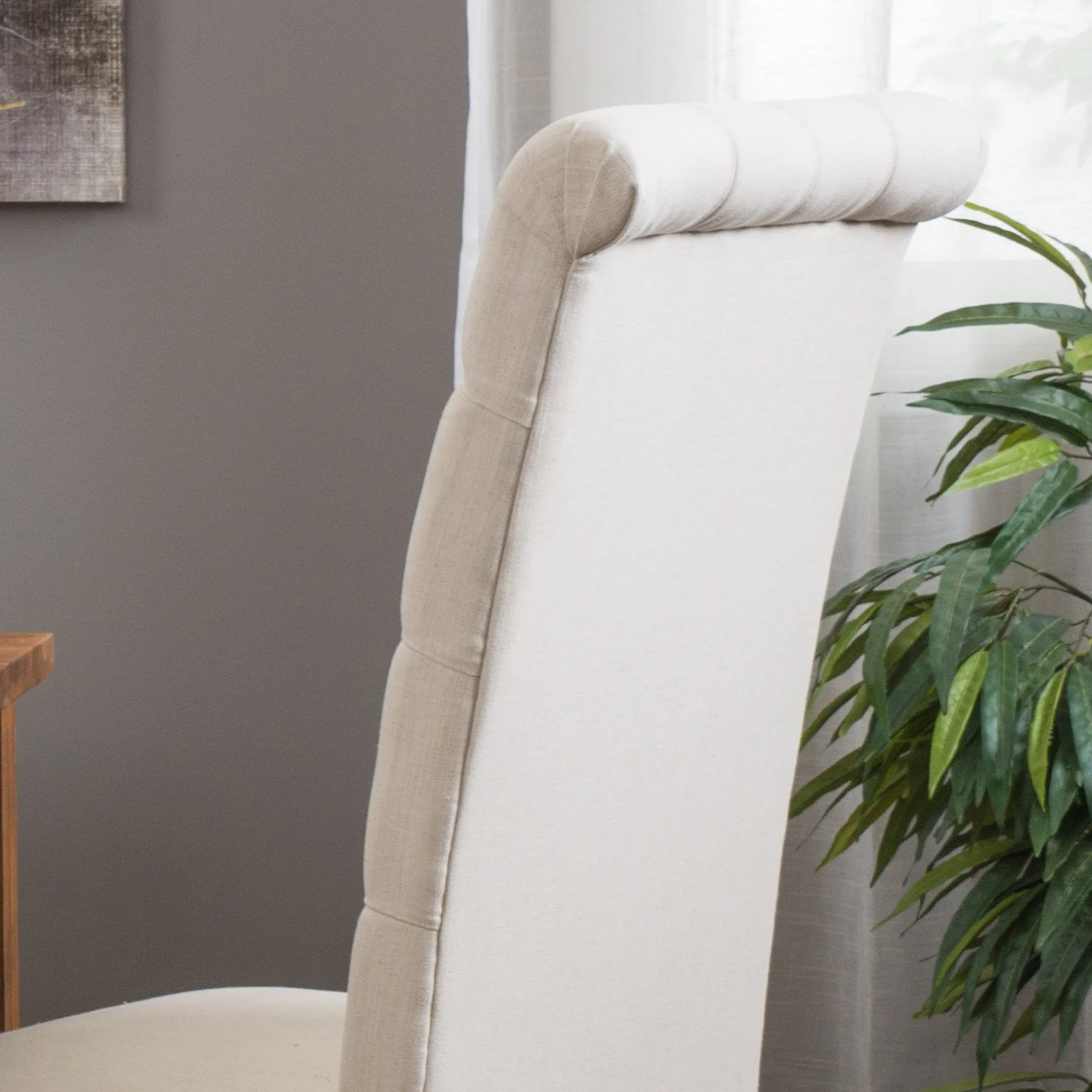 Cooper Tall Natural Fabric Dining Chair (Set of 2) - furnishings