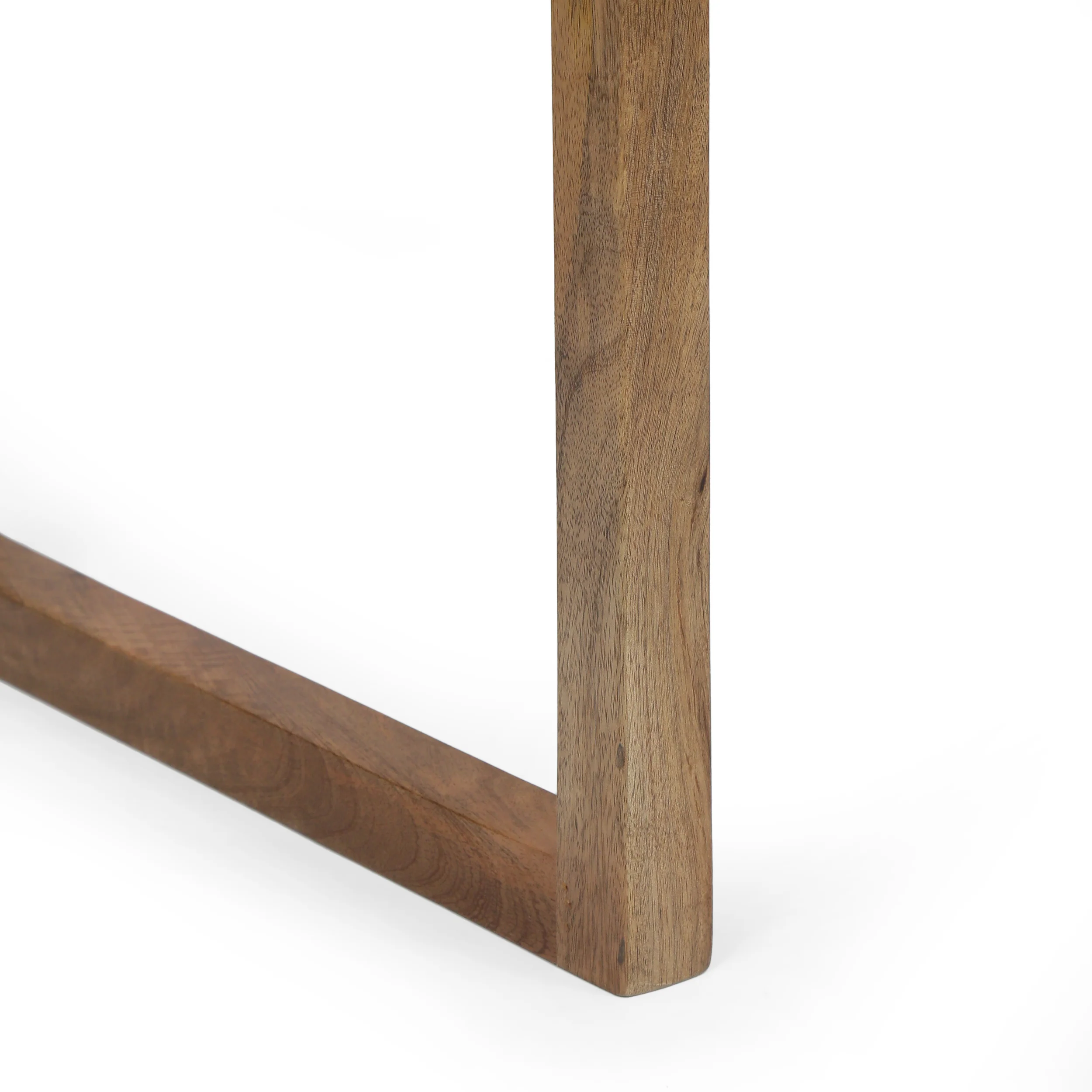 Warrenton Ricketson Contemporary Handcrafted Mango Wood Desk with Storage, Natural and White - furnishings