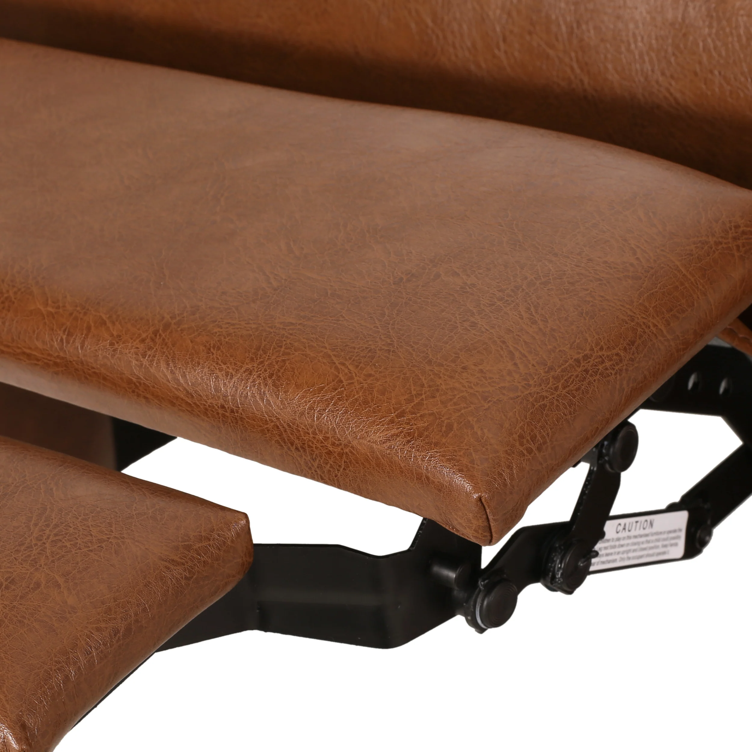 Loubar Contemporary Faux Leather Tufted Pushback Recliner - furnishings