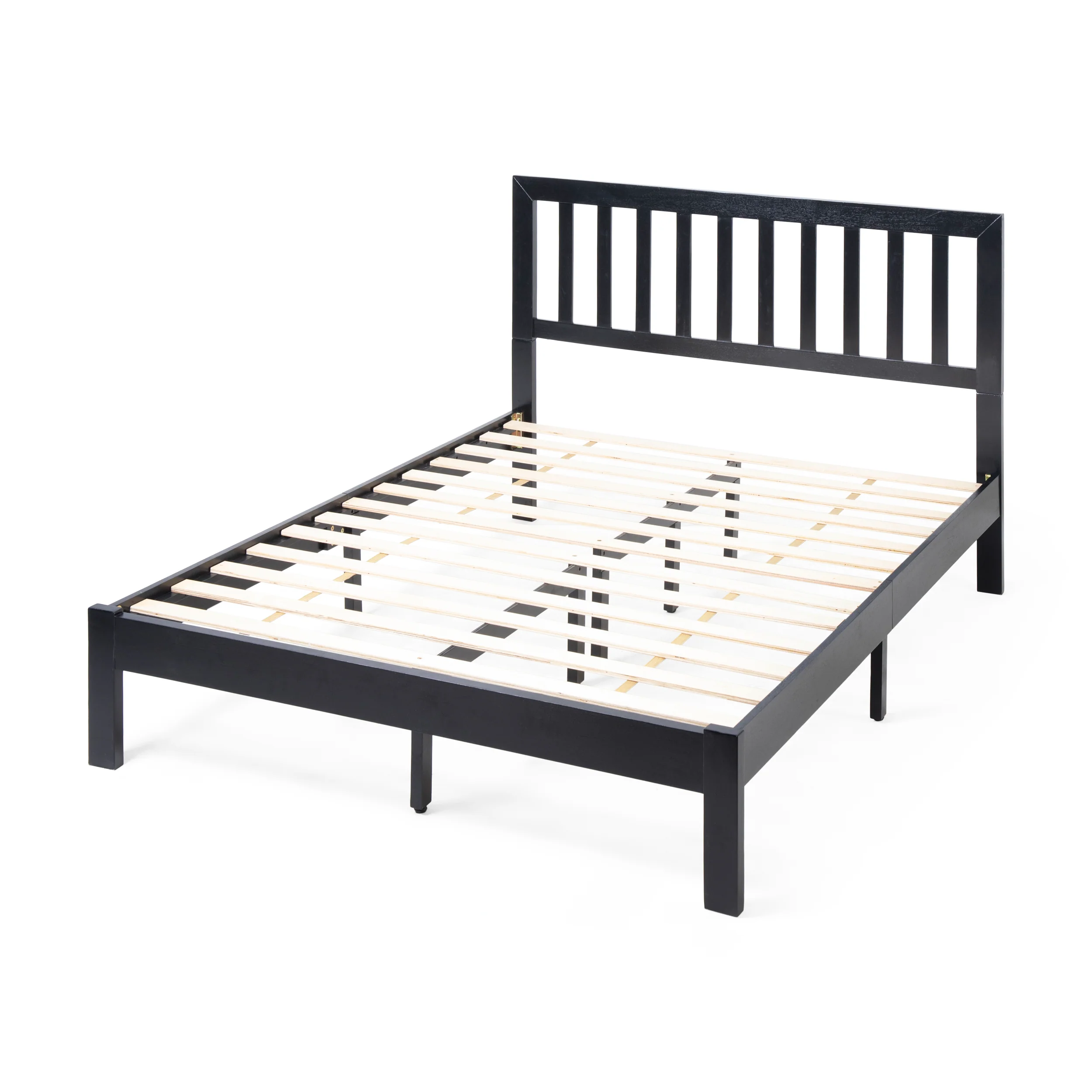 Contessa Modern Farmhouse Acacia Wood Queen Bed Platform - furnishings