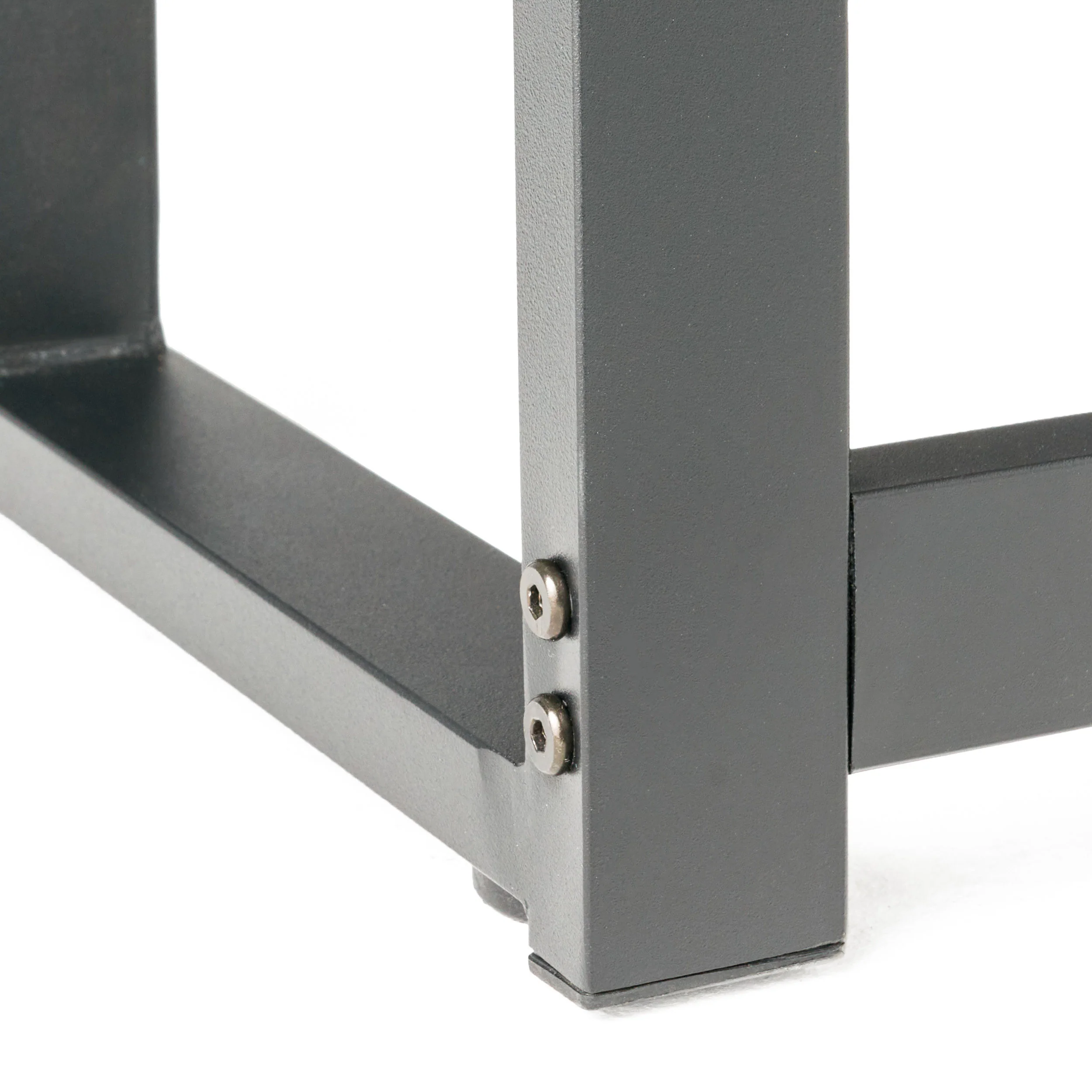 Mumford Modern Rectangular Black Iron and Glass Computer Desk - furnishings