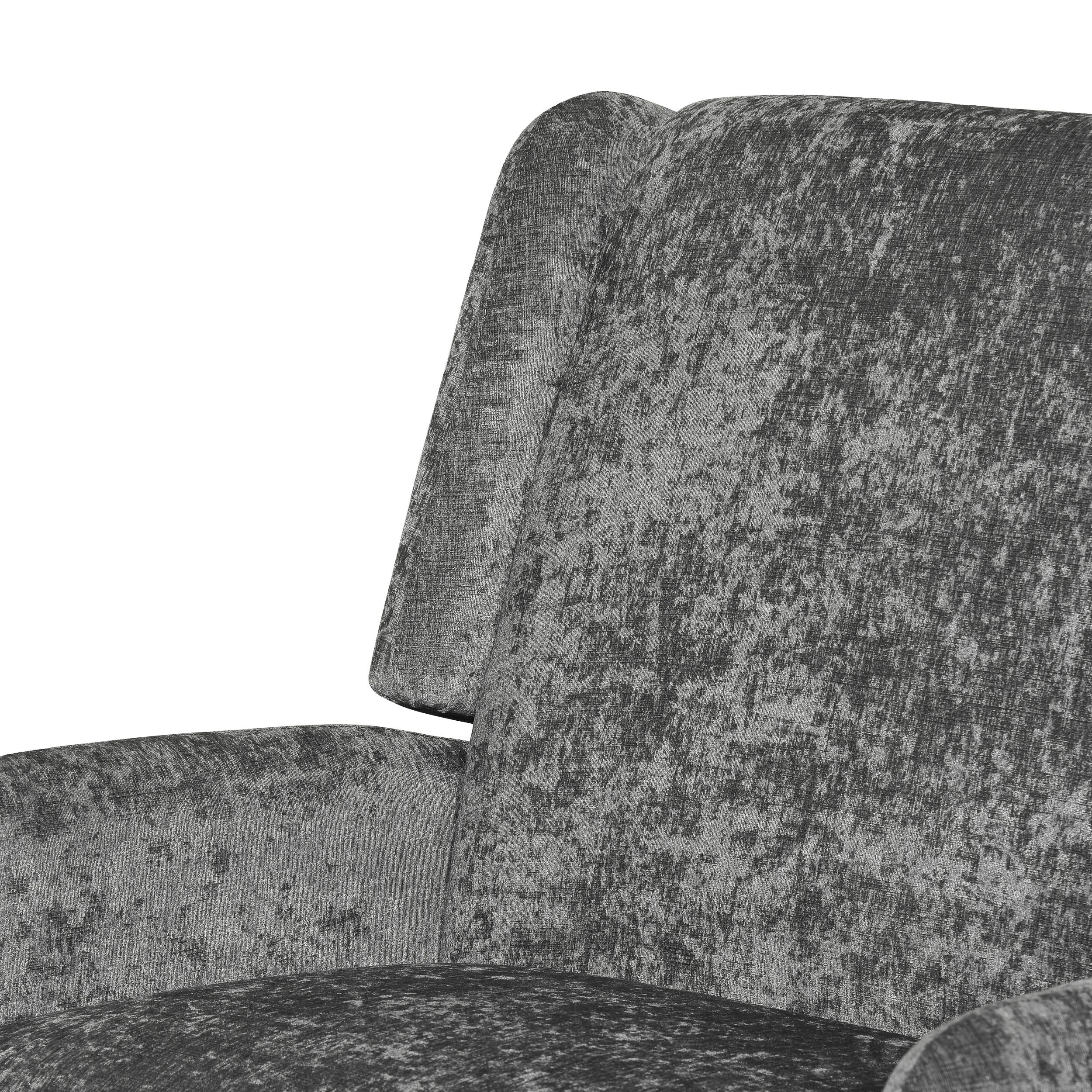 Rockney Contemporary Oversized Fabric Pushback Recliner - furnishings