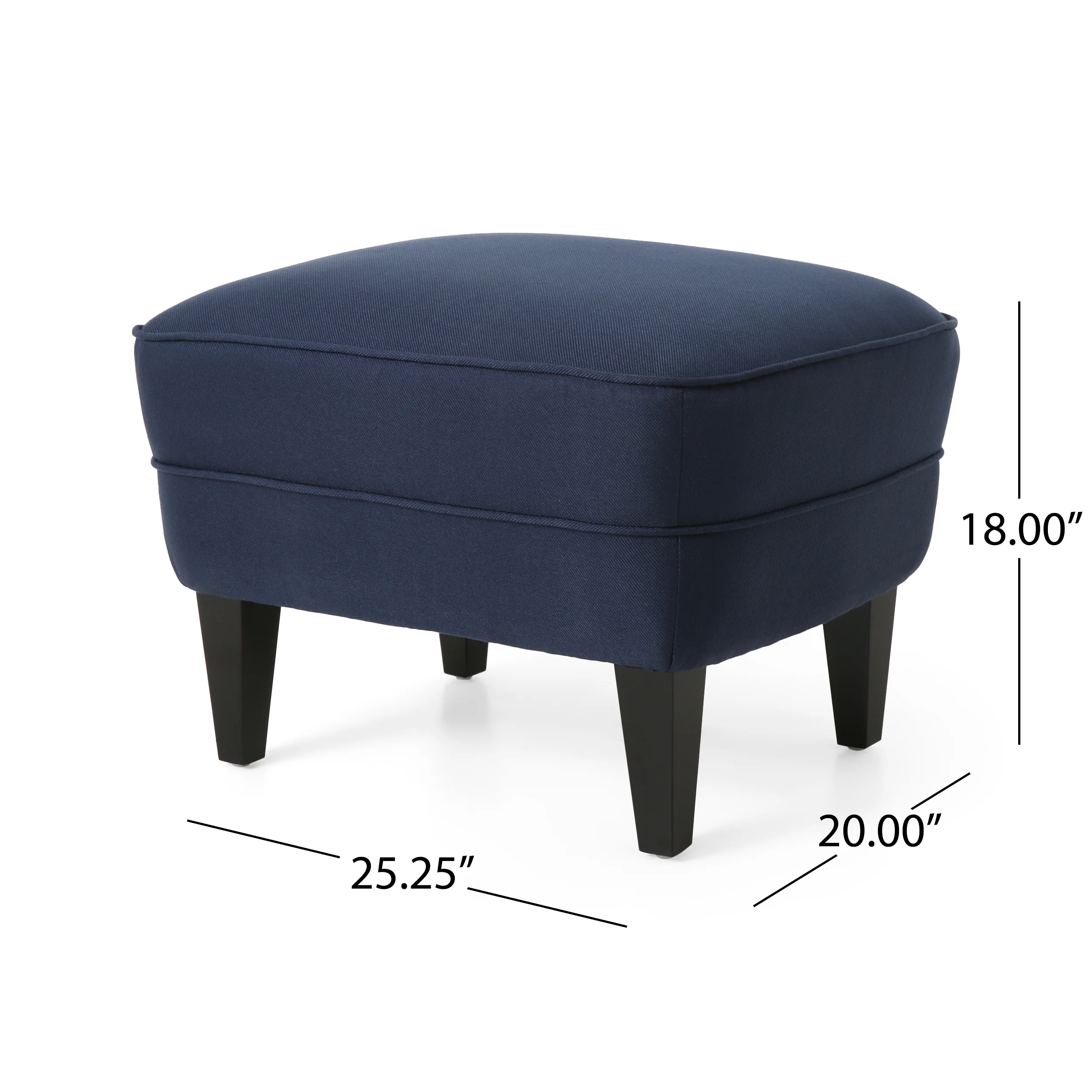 Jaxen Contemporary Tufted Fabric Club Chair and Ottoman Set - furnishings