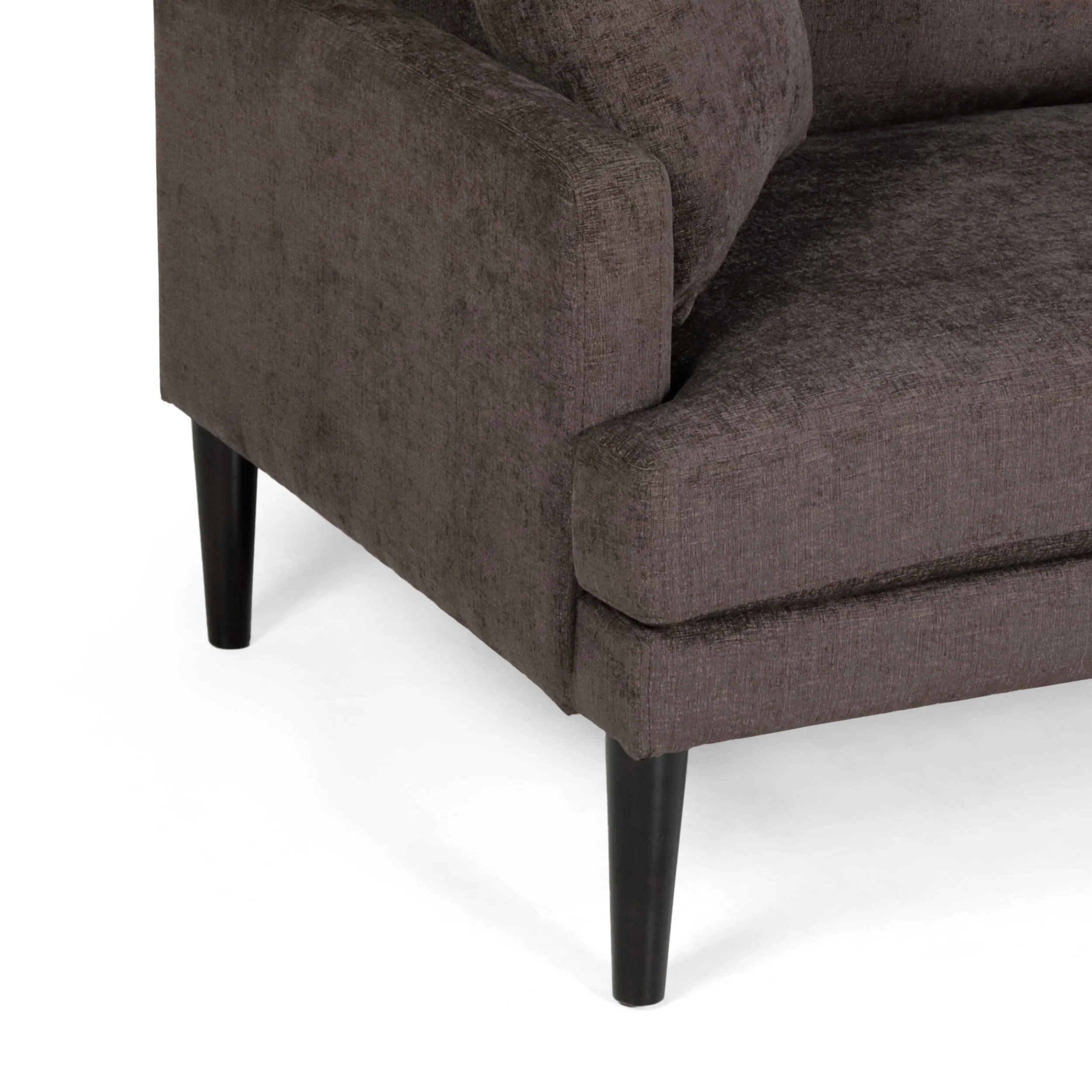 Adut Contemporary 3 Seater Fabric Sofa with Accent Pillows - furnishings
