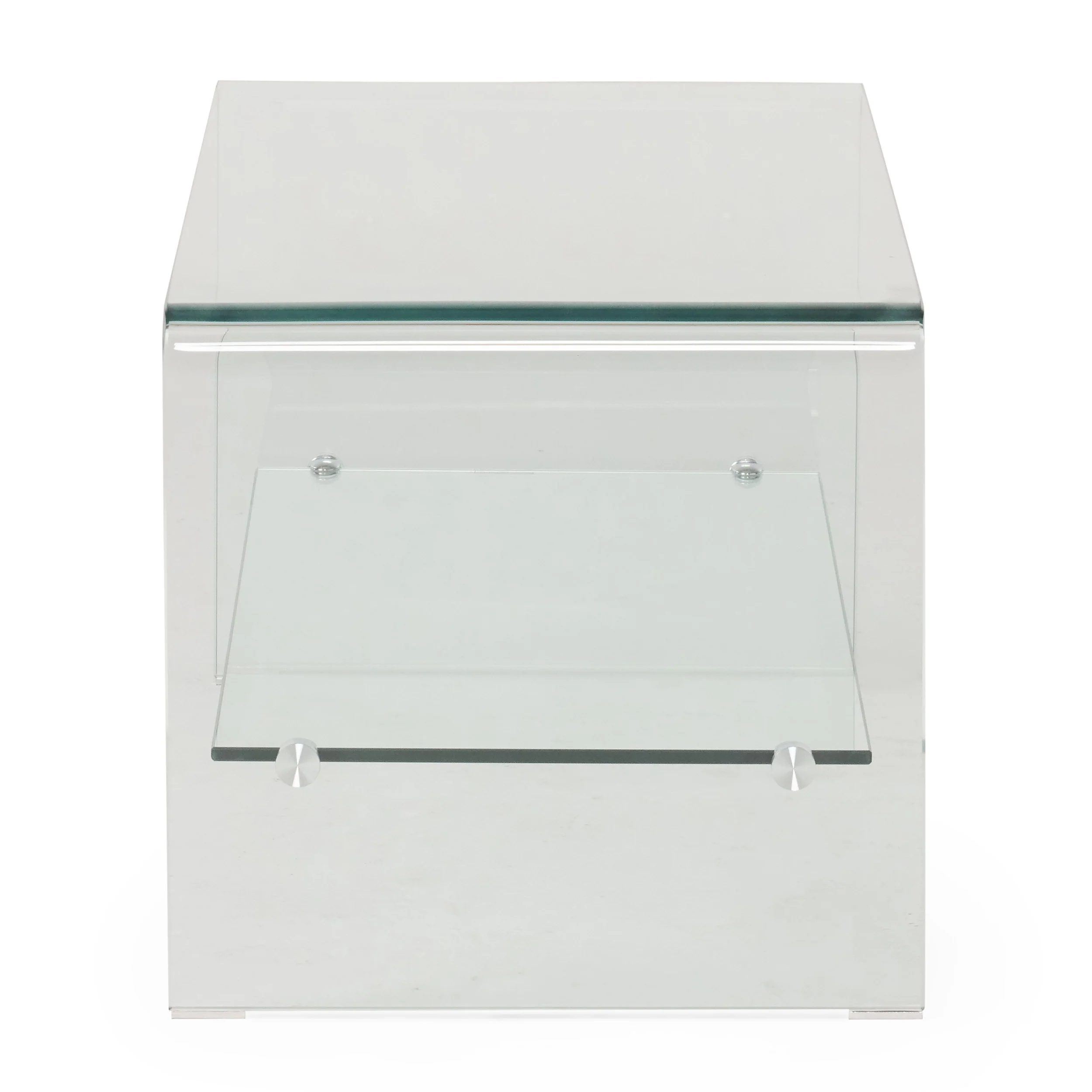Classon Glass Entertainment TV Console Stand w/ Shelf - furnishings