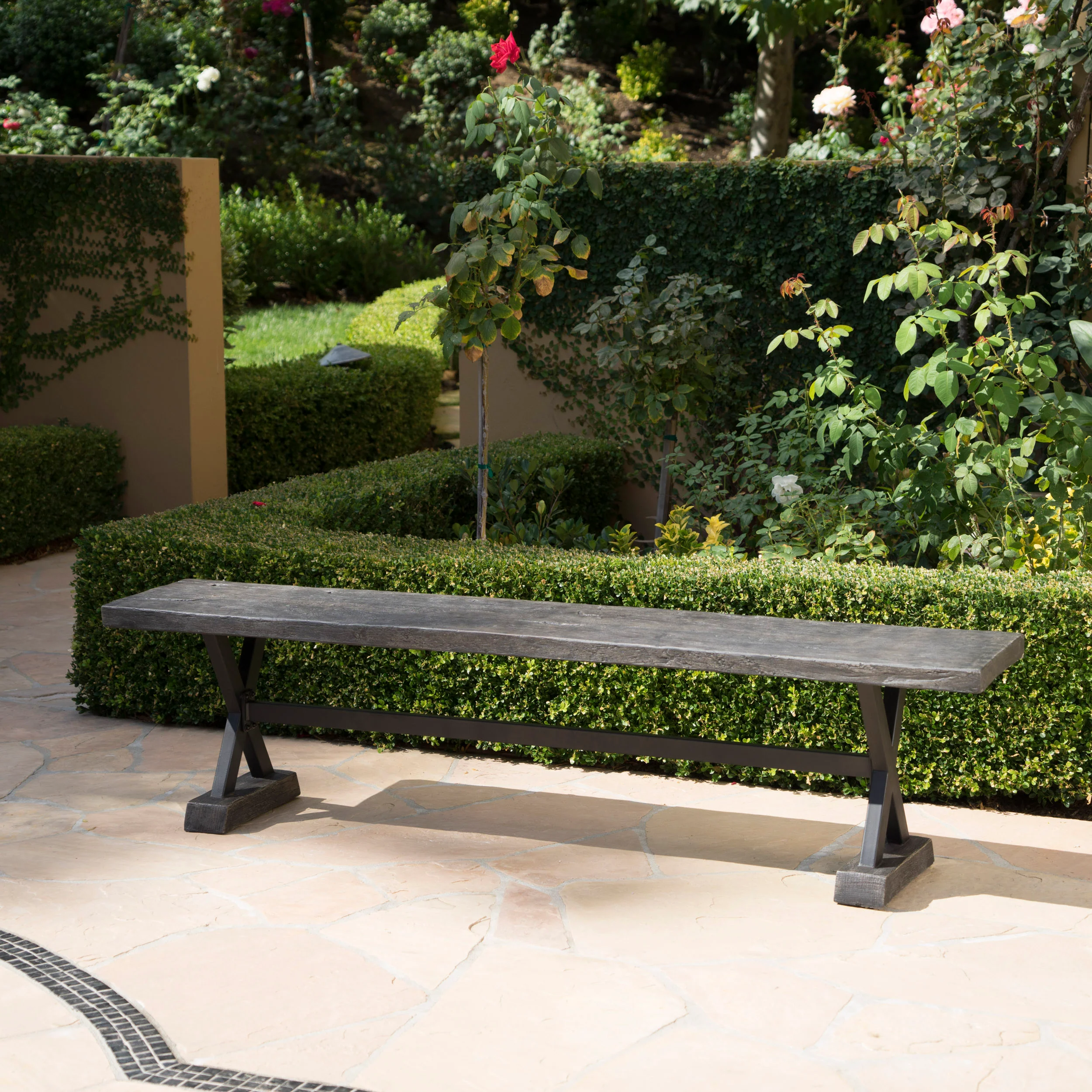Lavelle Outdoor Dining Bench - furnishings