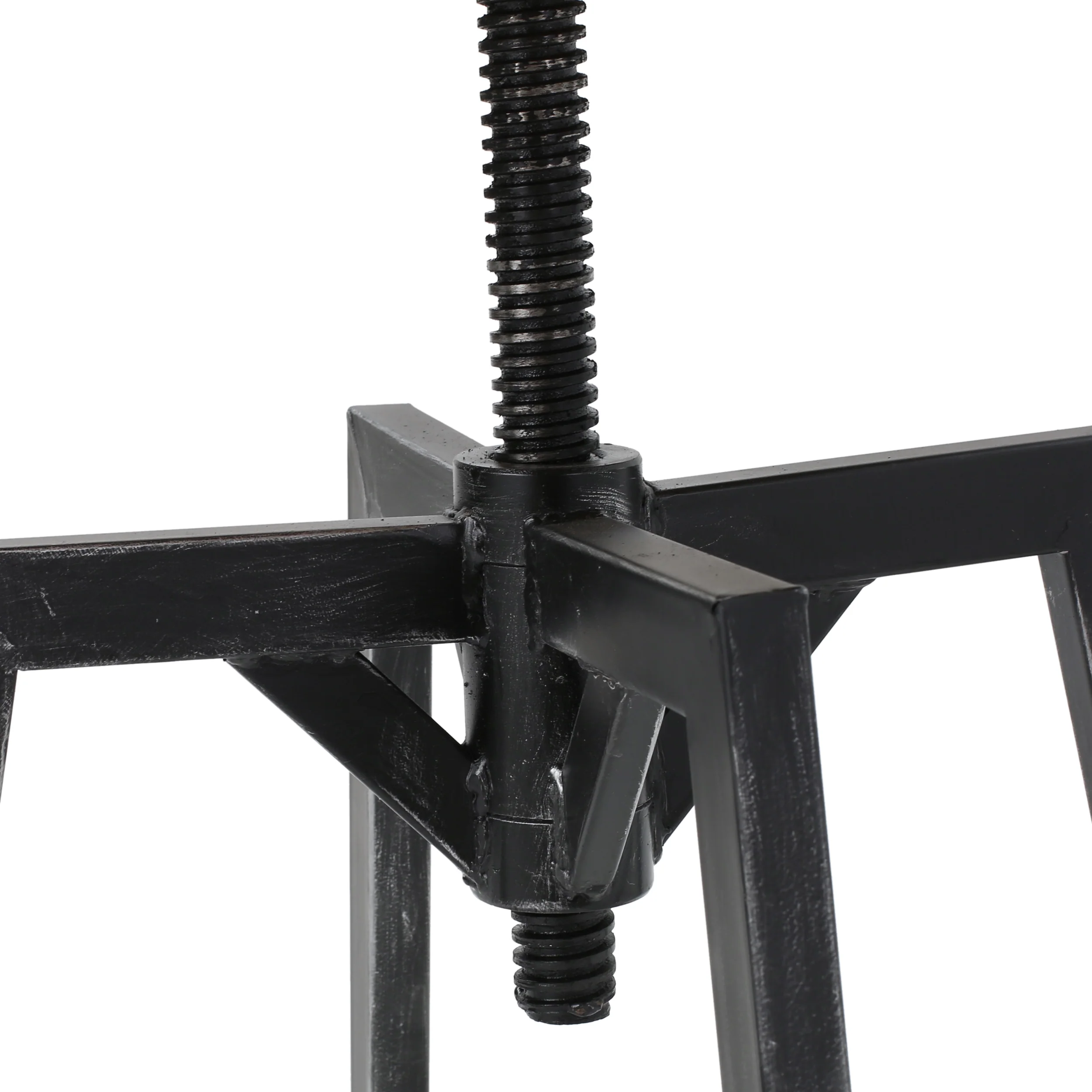 Vernon Modern Industrial Firwood Adjustable Height Swivel Barstools, Set of 2, Antique and Black Brushed Silver - furnishings