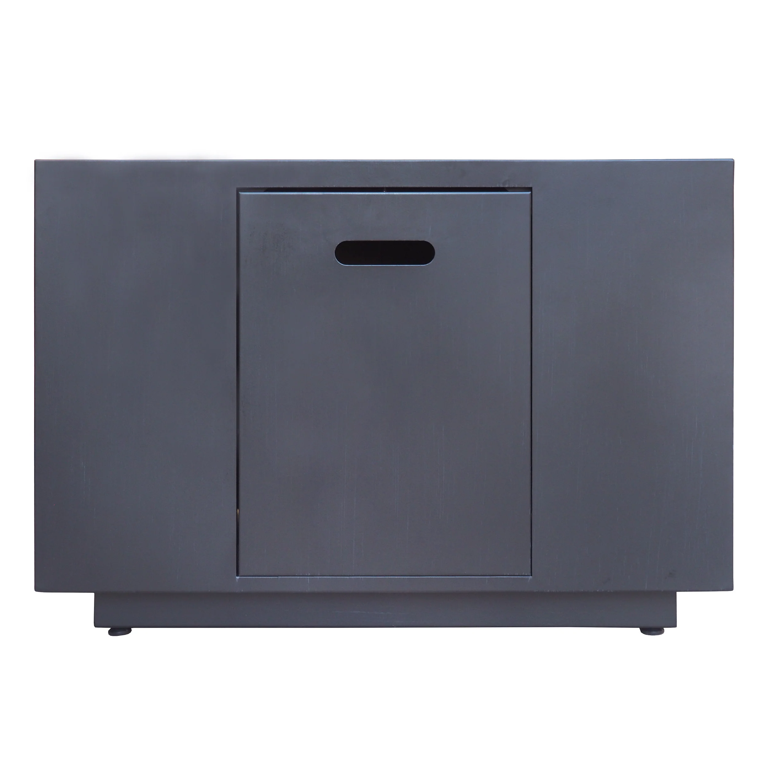 Jasmine Outdoor Dark Gray Finish Iron 33 Inch Square Fire Pit - 50,000 BTU - furnishings