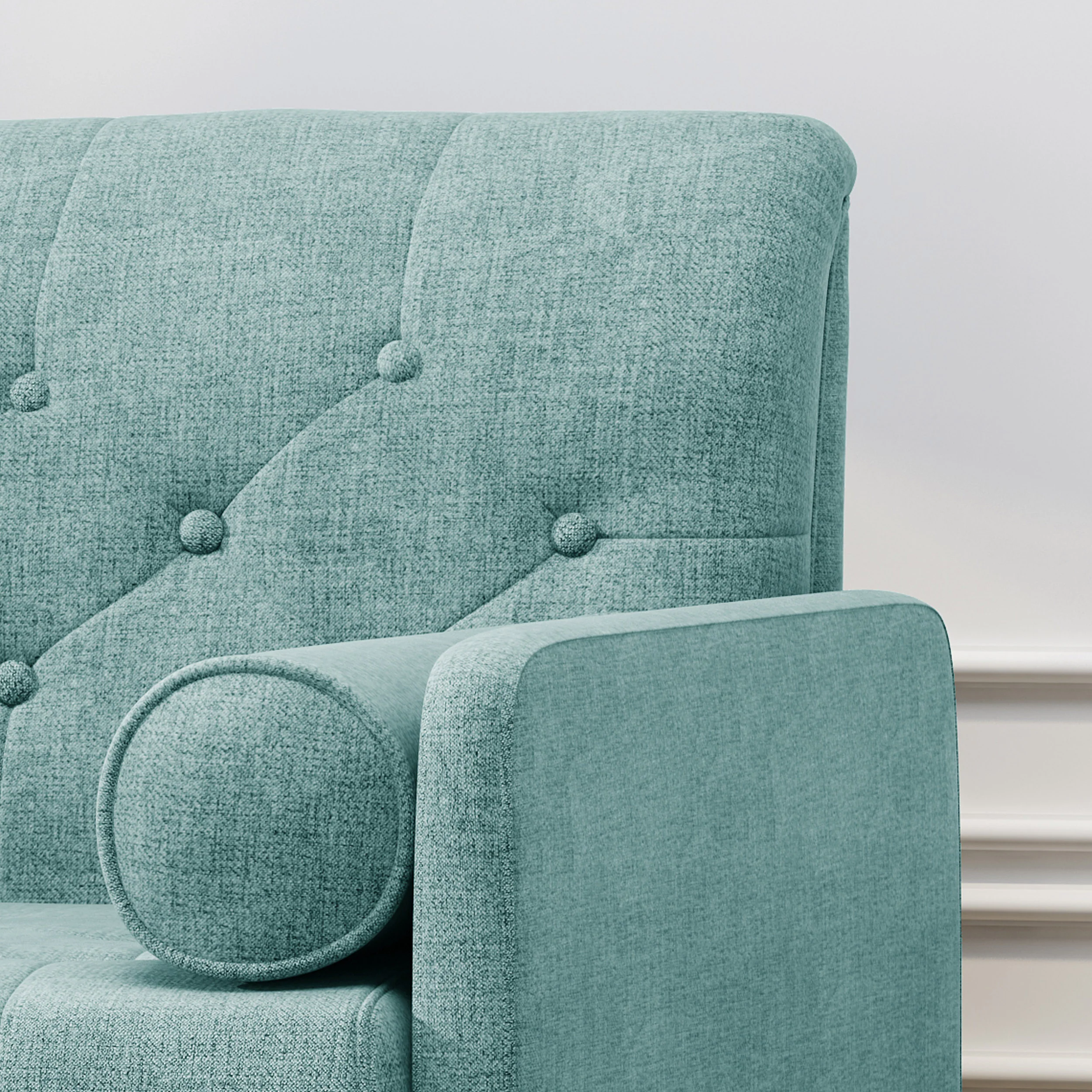 Nour Mid Century Modern Armchair And A Half - furnishings