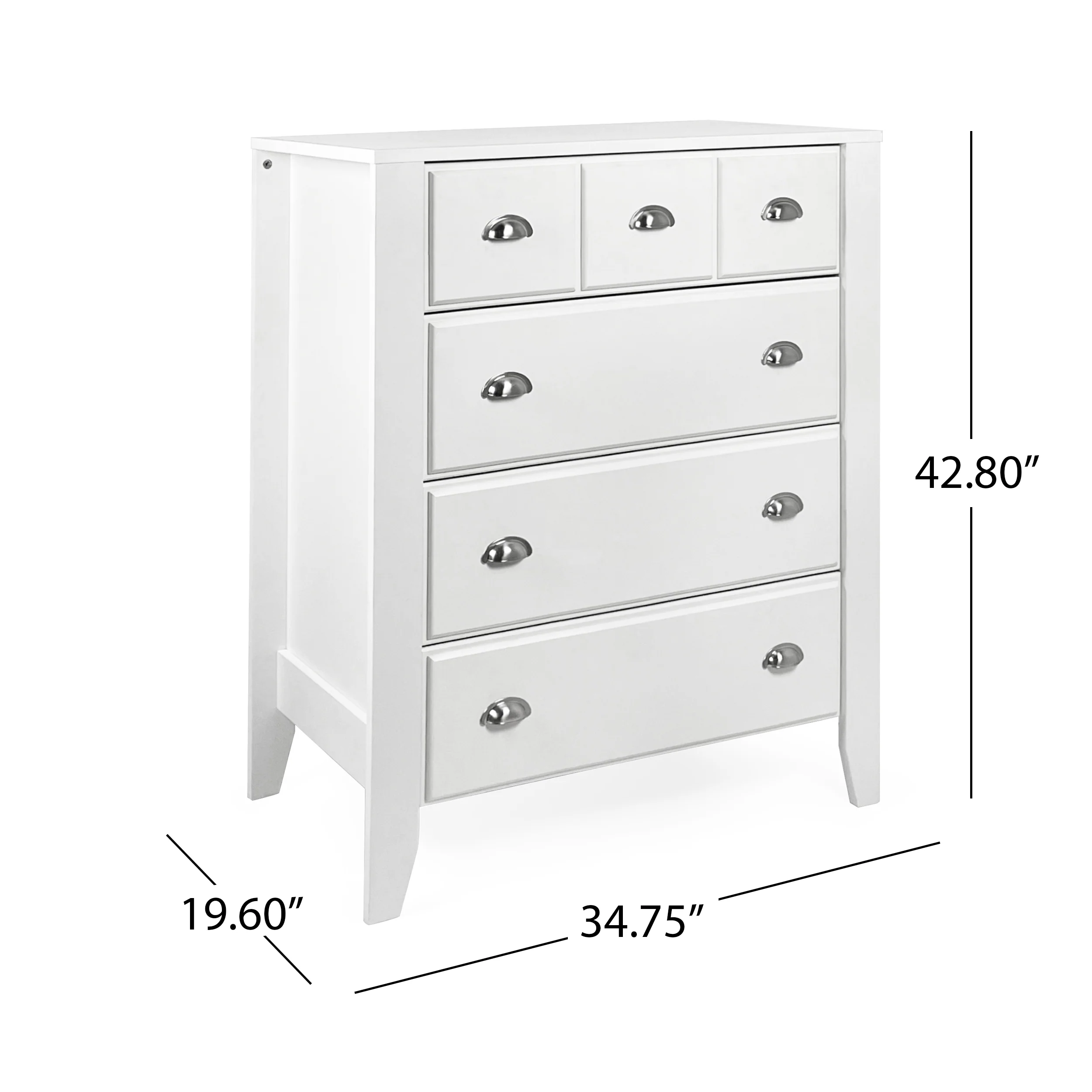 Cleary Contemporary Faux Wood 4 Drawer Dresser - furnishings