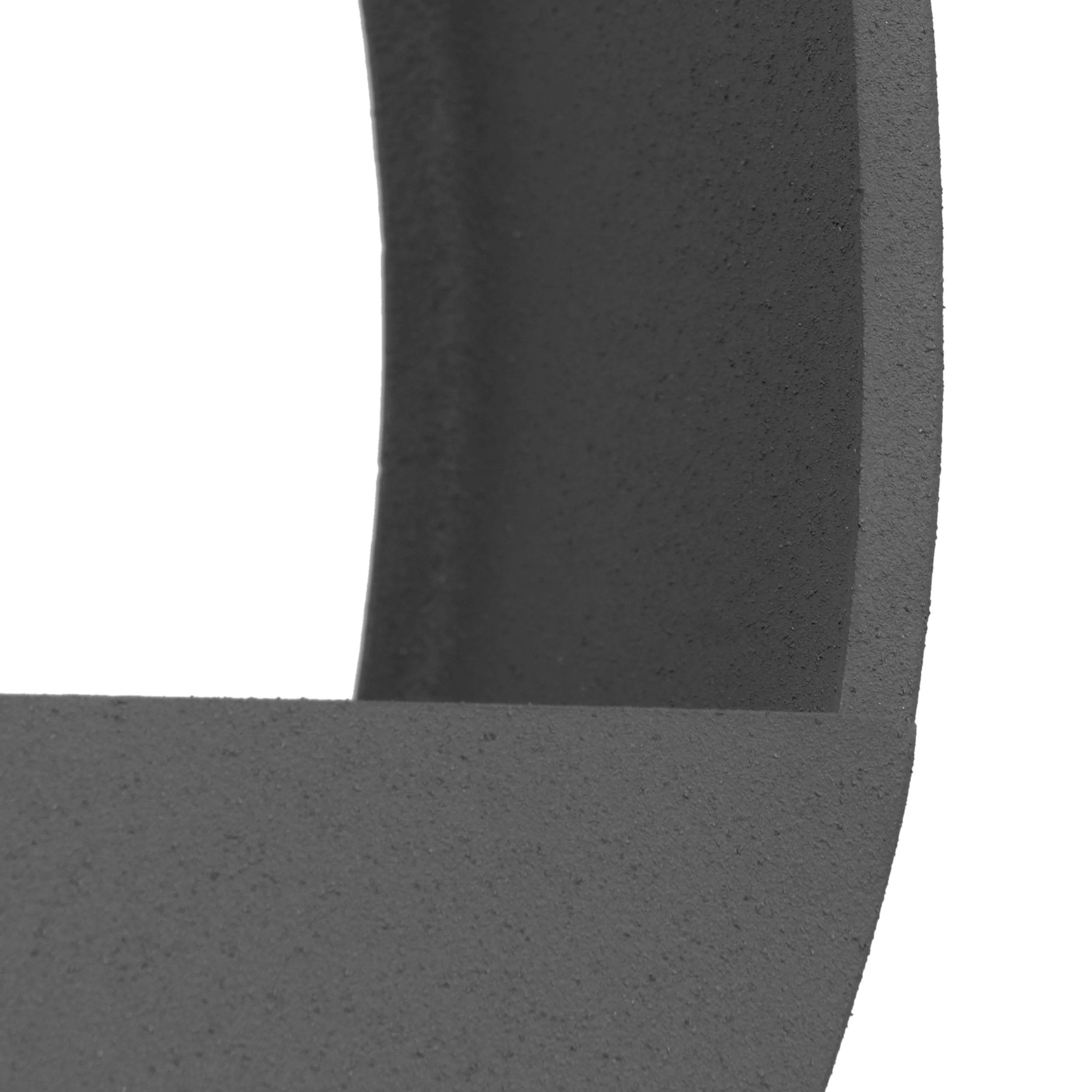 Beall Ware Modern Handcrafted Round Wall Planter, Gray - furnishings
