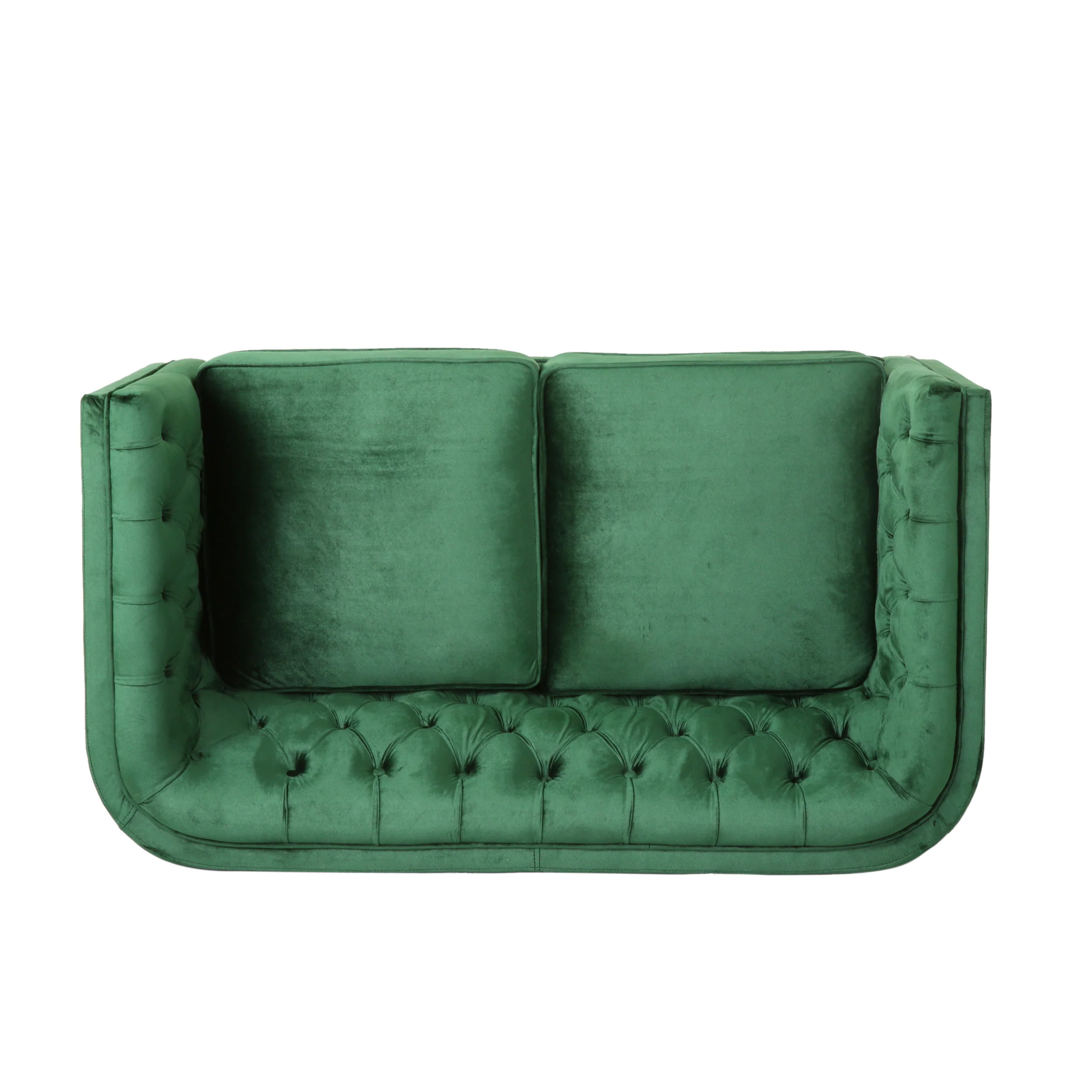 Henton Contemporary Upholstered Tufted Loveseat - furnishings