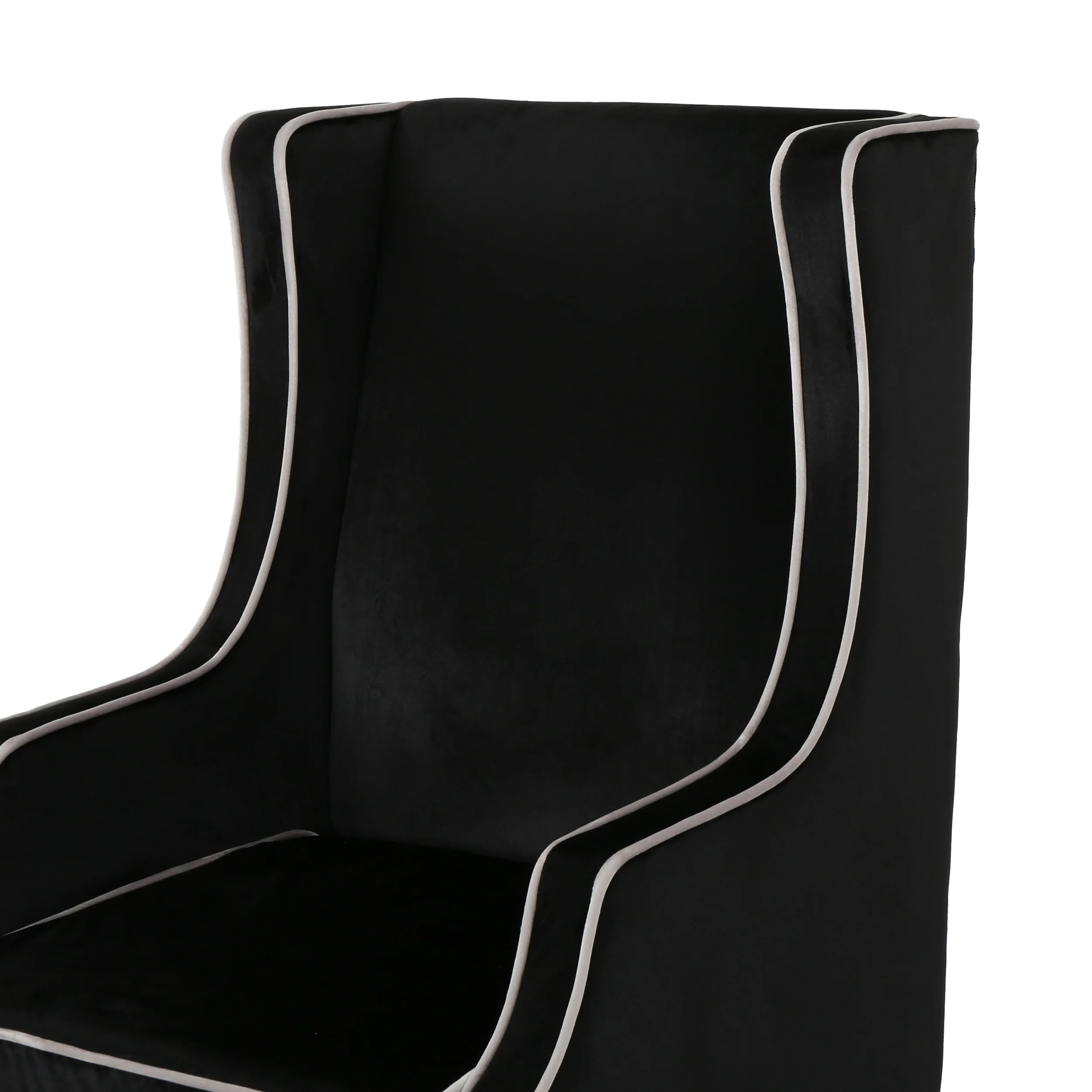 Edell Velvet Wingback Accent Chair - furnishings